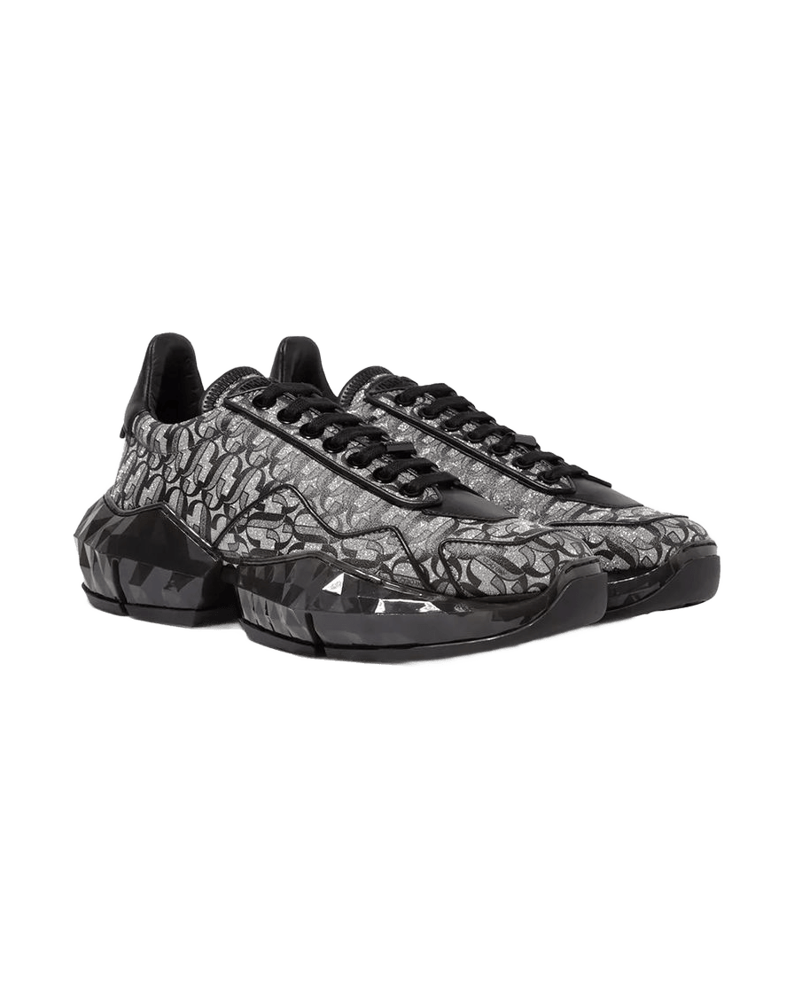 Jimmy Choo Black Calfskin Chunky Sneakers Glam Steals