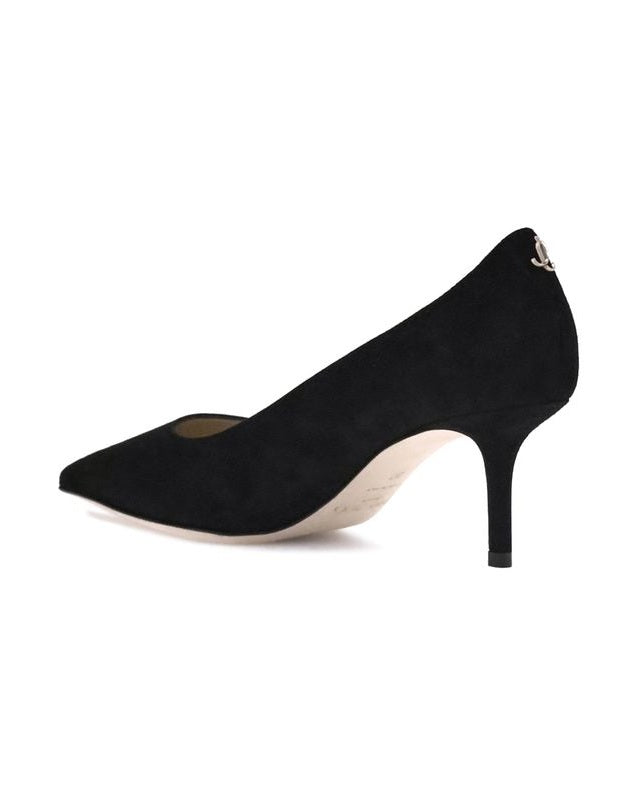 Jimmy Choo Black Goatskin Mid Heel Pumps Glam Steals