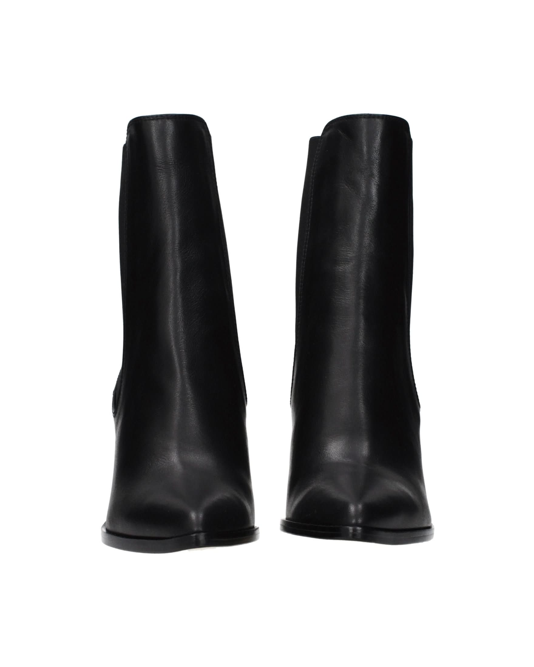 Jimmy Choo Black Leather Ankle Boots