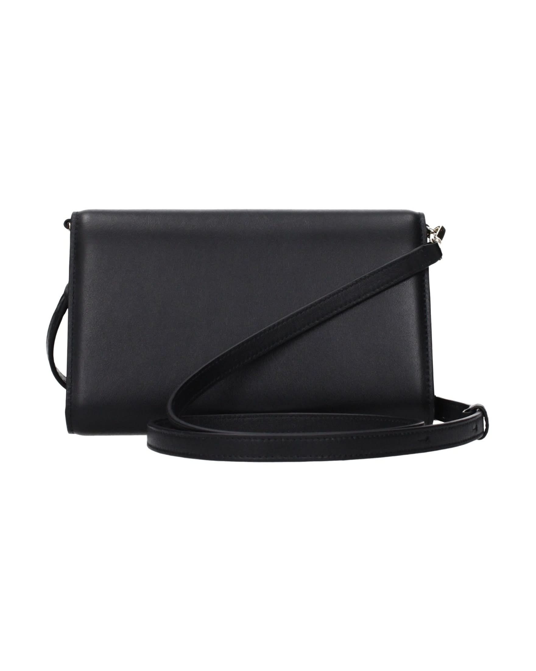 Jimmy Choo Black Leather Clutch Bag