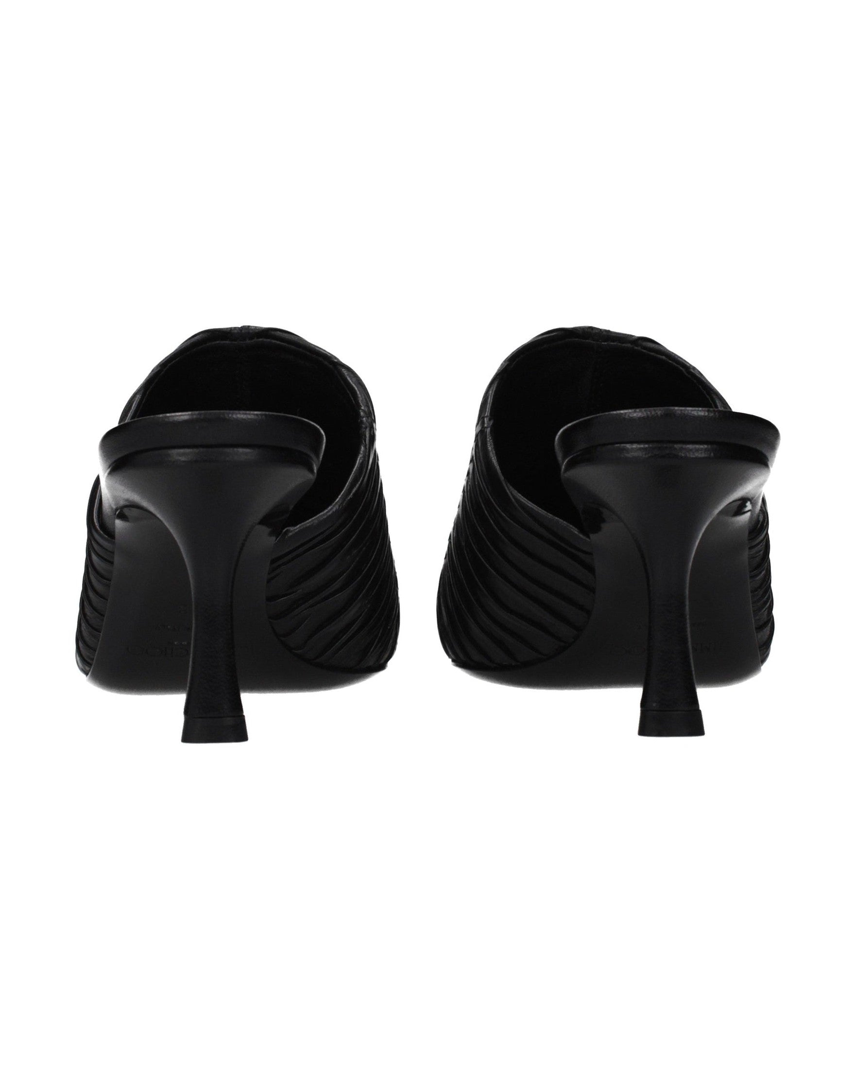 Jimmy Choo Black Leather Mid Heel Pumps Glam Steals