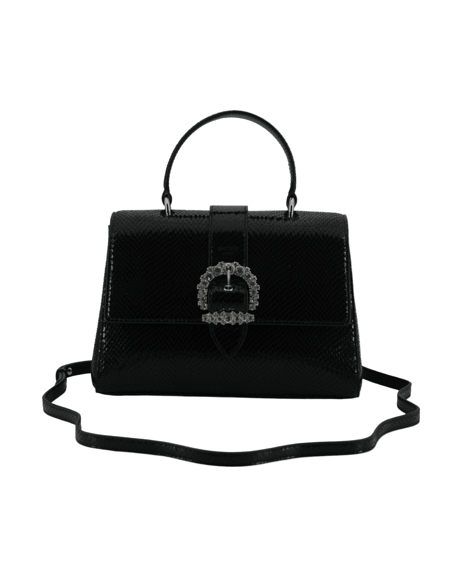 Jimmy Choo Black Leather Top Handle Shoulder Bag Glam Steals