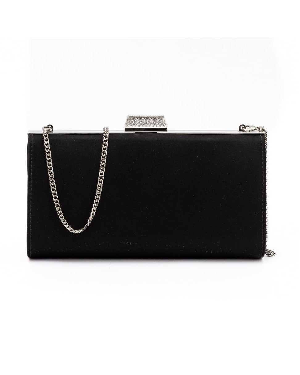 Jimmy Choo Black Satin Crossbody Bag Glam Steals