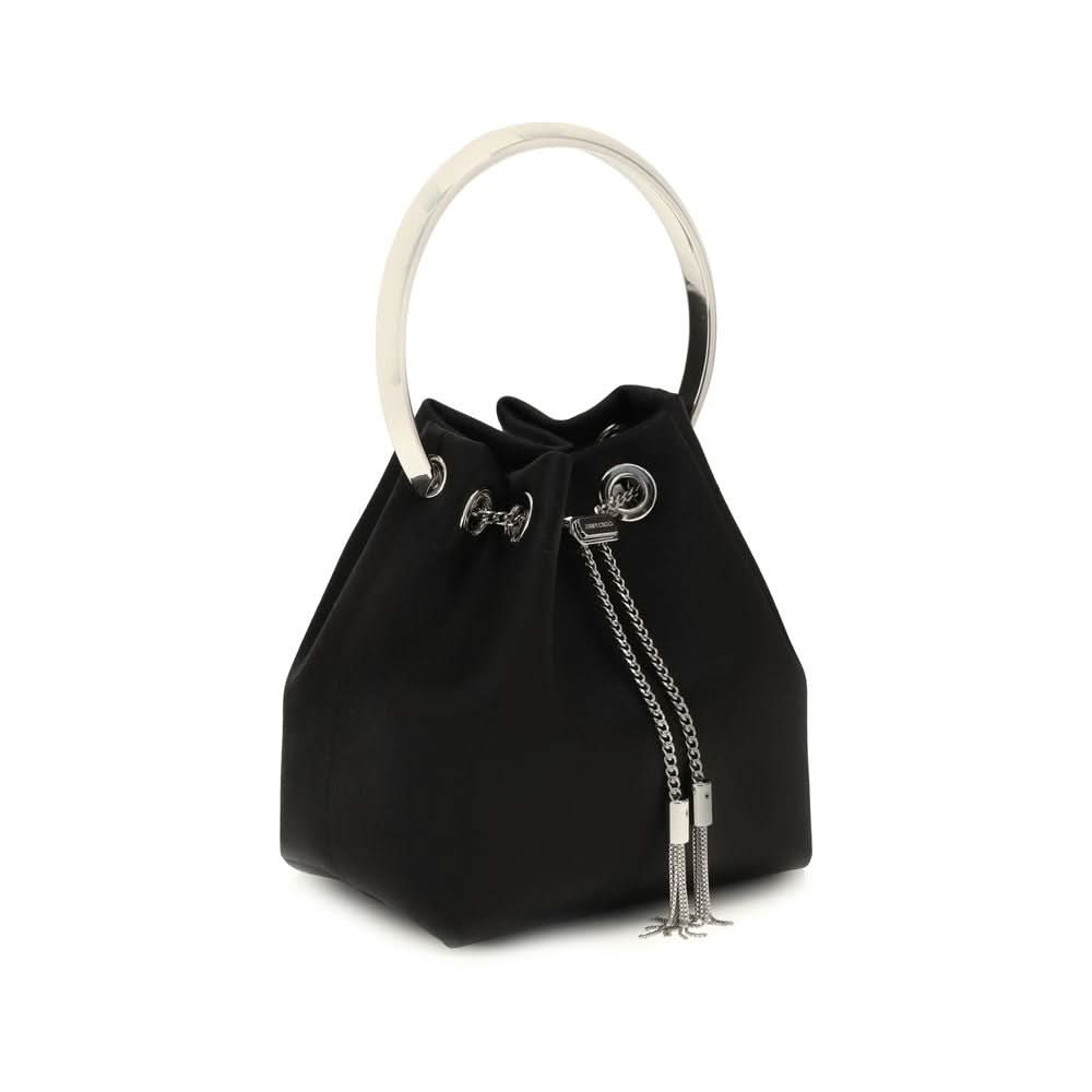 Jimmy Choo Black Silk Shoulder Bag Glam Steals