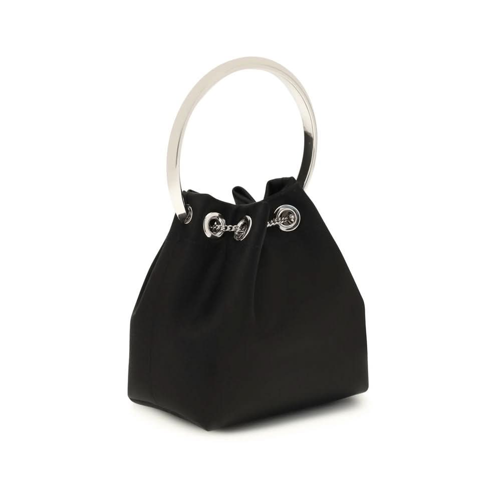Jimmy Choo Black Silk Shoulder Bag Glam Steals