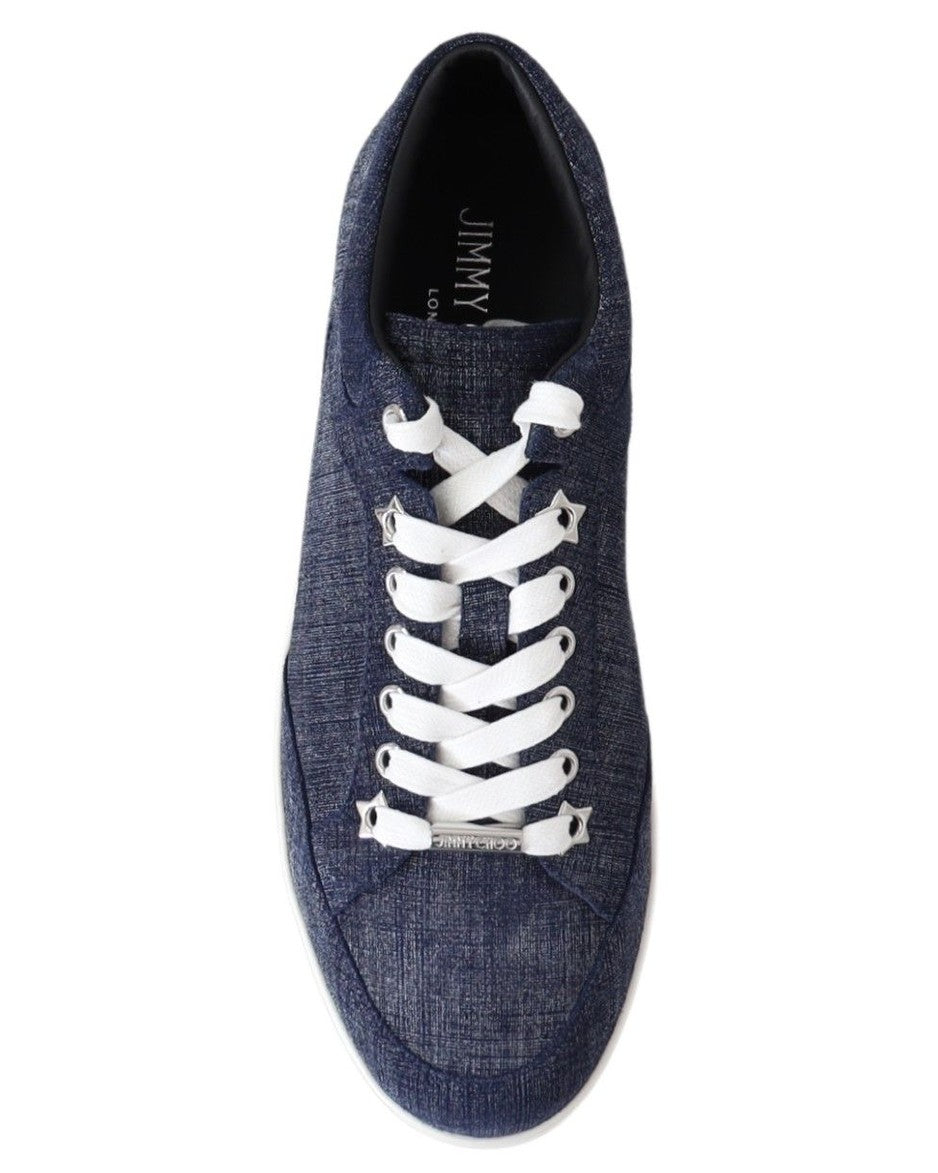 Jimmy Choo Blue Denim Miami Sneakers Glam Steals