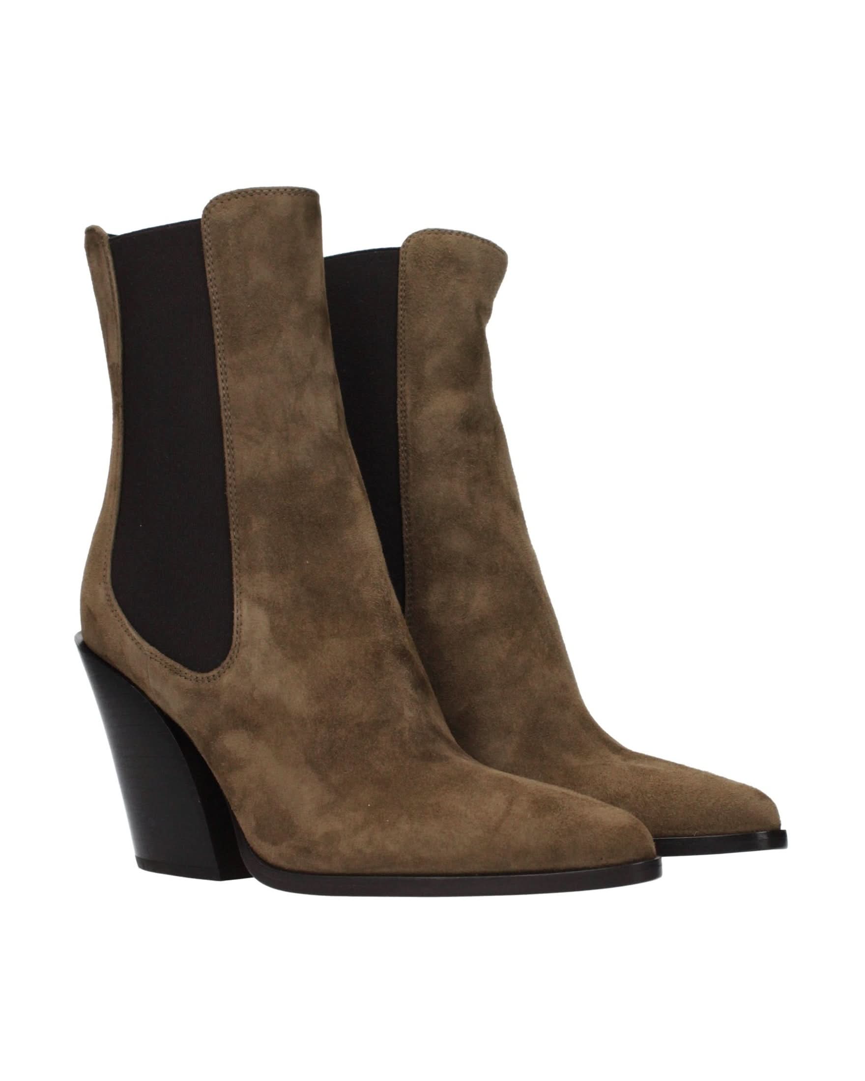 Jimmy Choo Brown Leather Ankle Boots