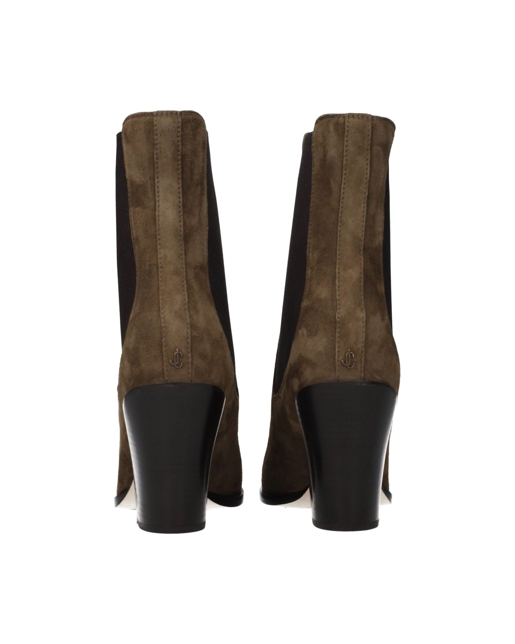 Jimmy Choo Brown Leather Ankle Boots