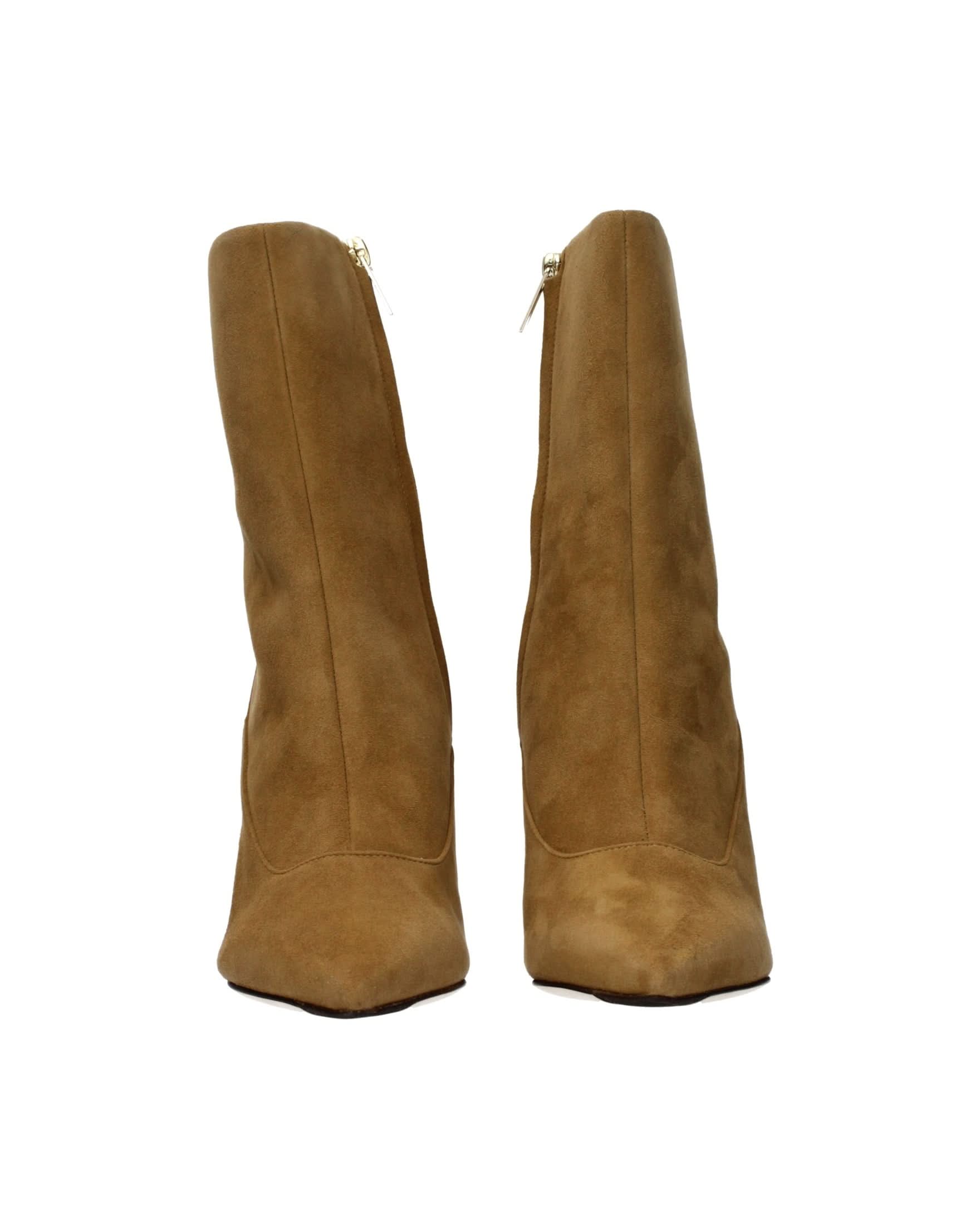 Jimmy Choo Brown Leather Ankle Boots