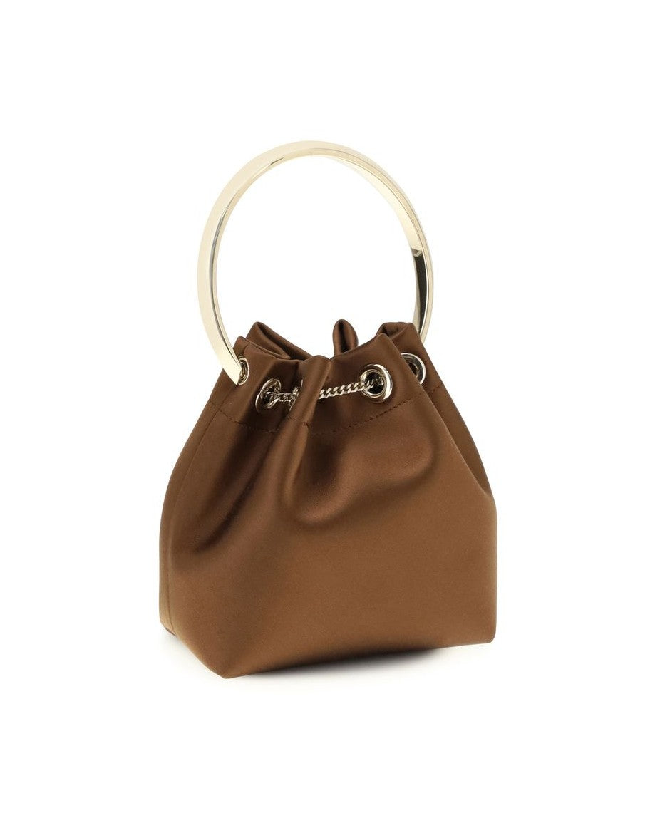 Jimmy Choo Brown Silk Shoulder Bag Glam Steals