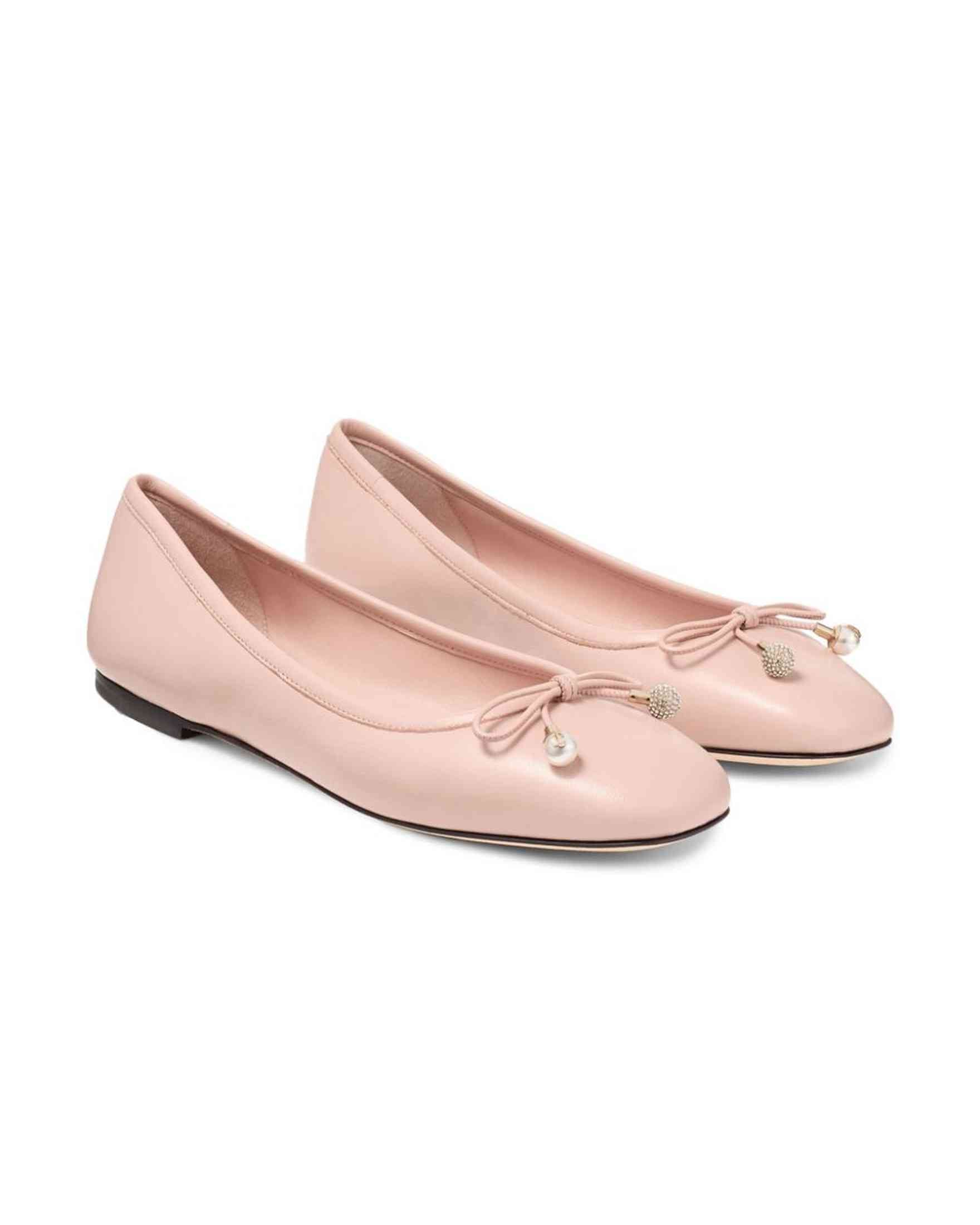 Jimmy Choo Elme Flat with Pearl Embellishment Glam Steals