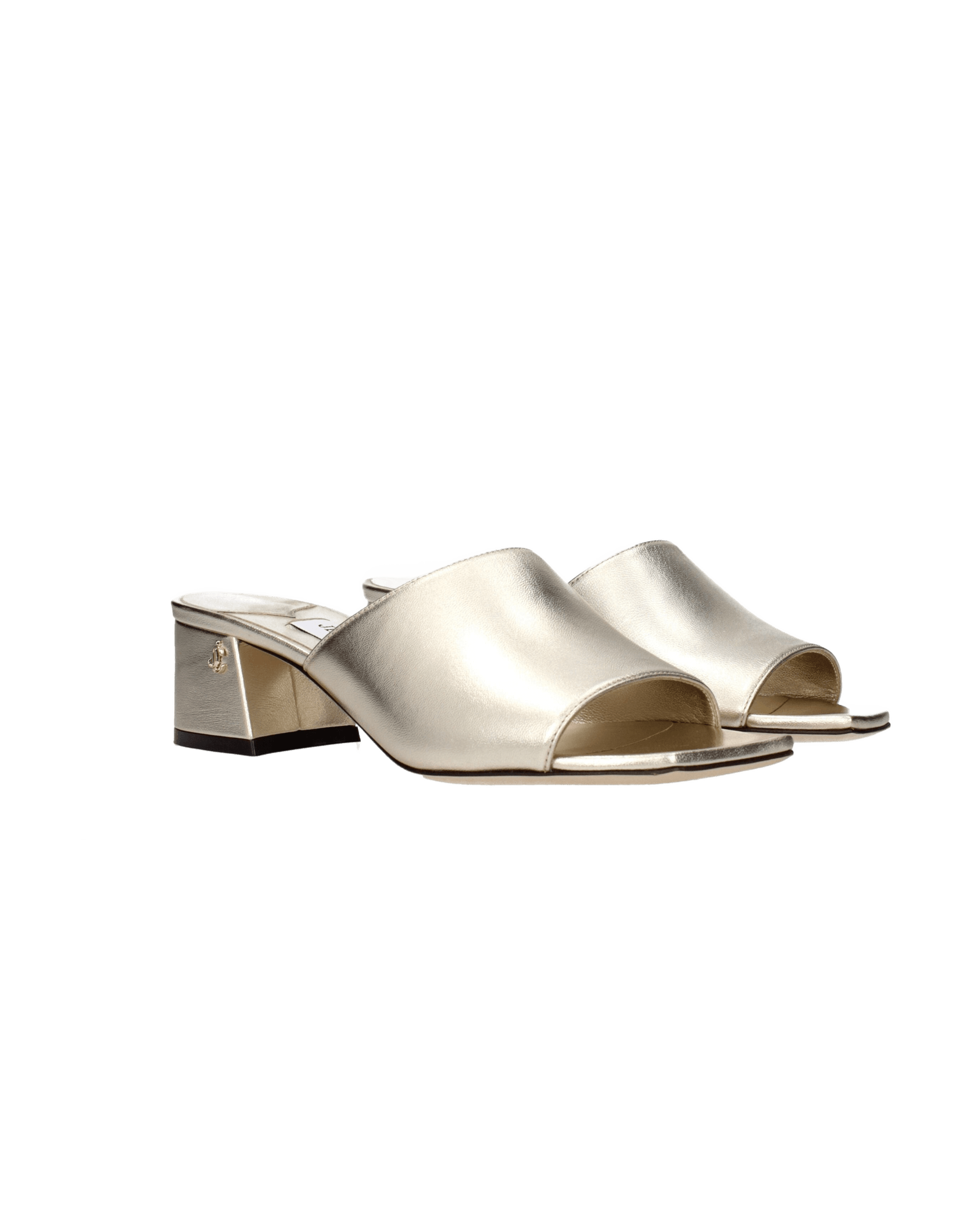 Jimmy Choo Gold Leather Platforms Glam Steals