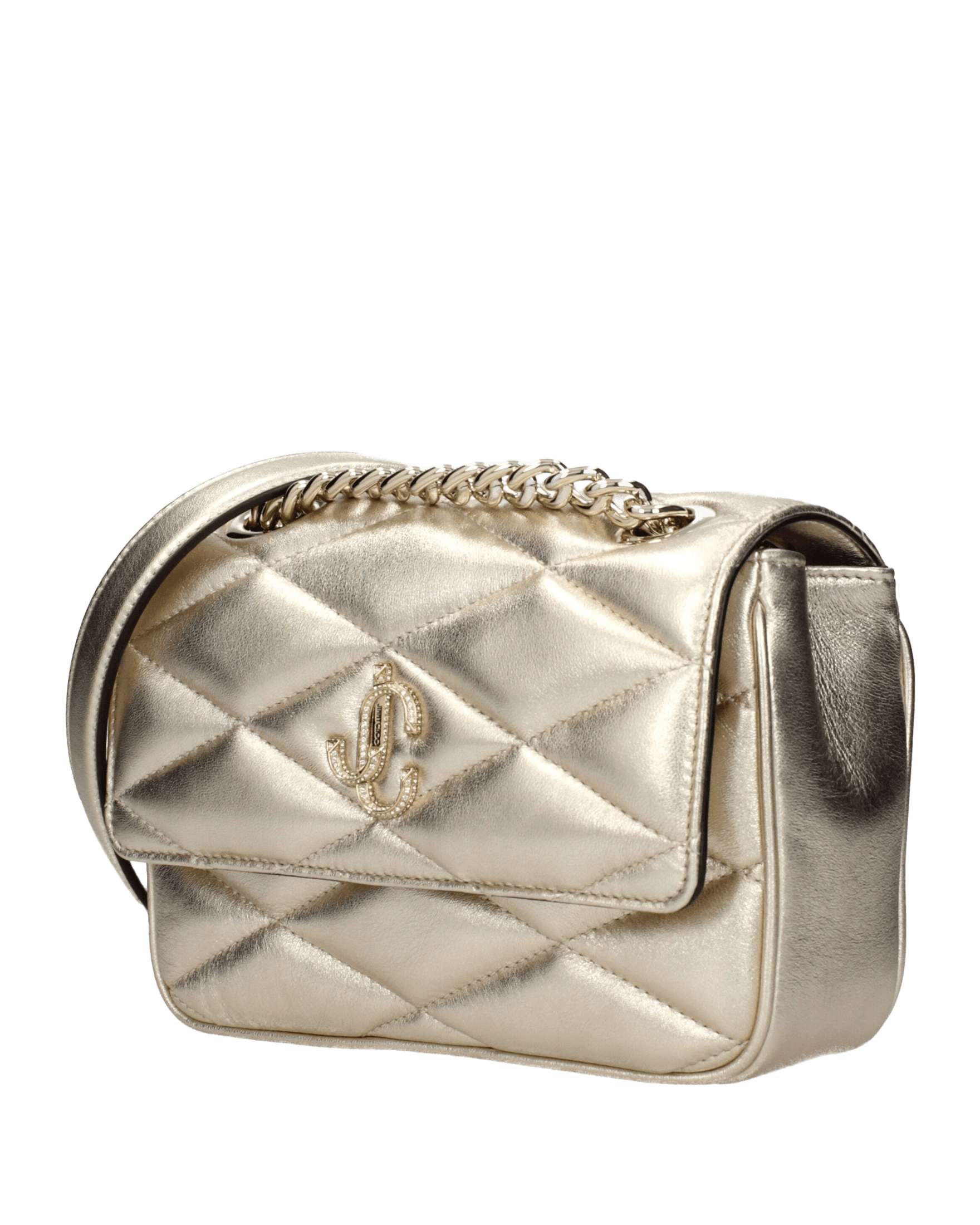 Jimmy Choo Gold Leather Shoulder Bags Glam Steals