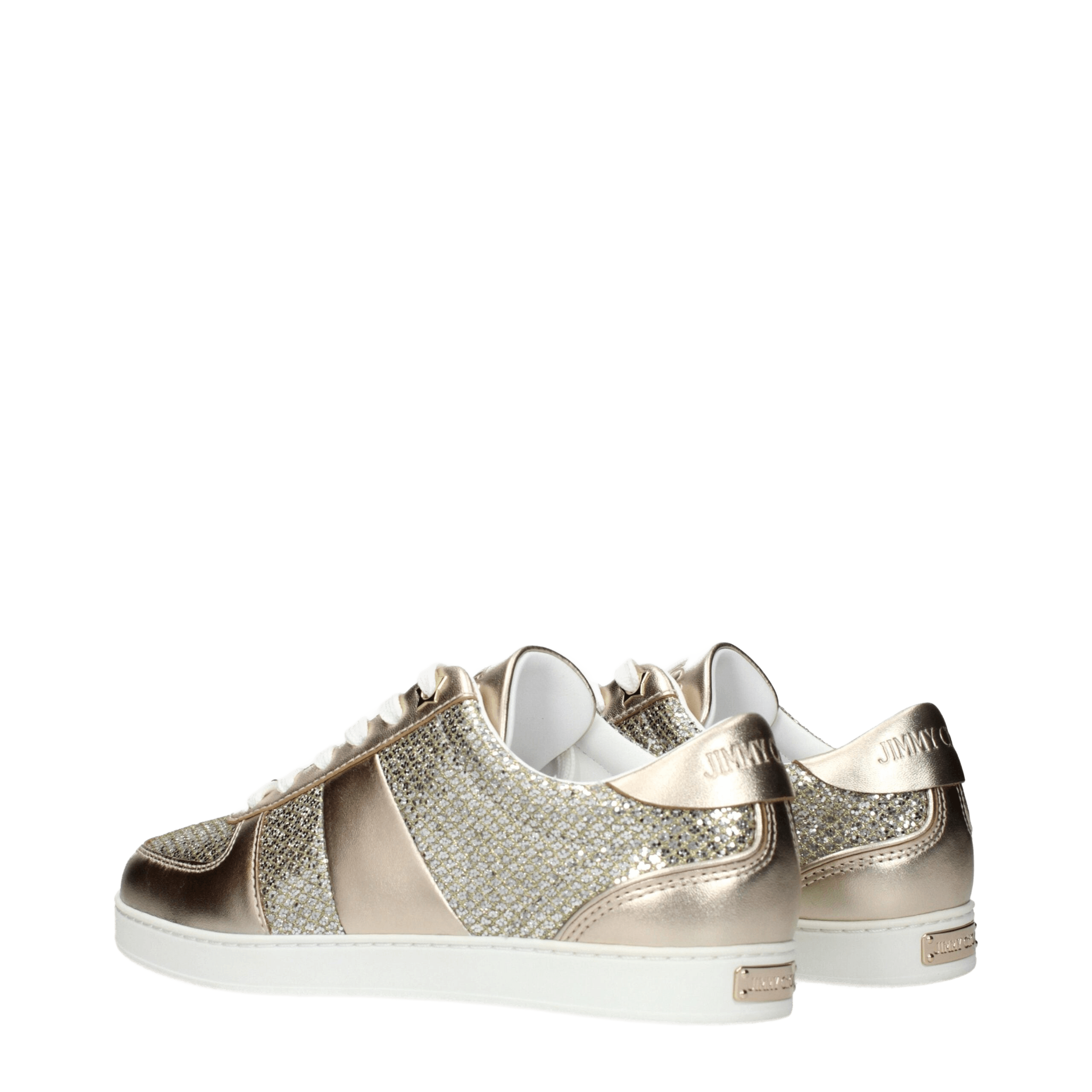Jimmy Choo Gold Leather Sneakers
