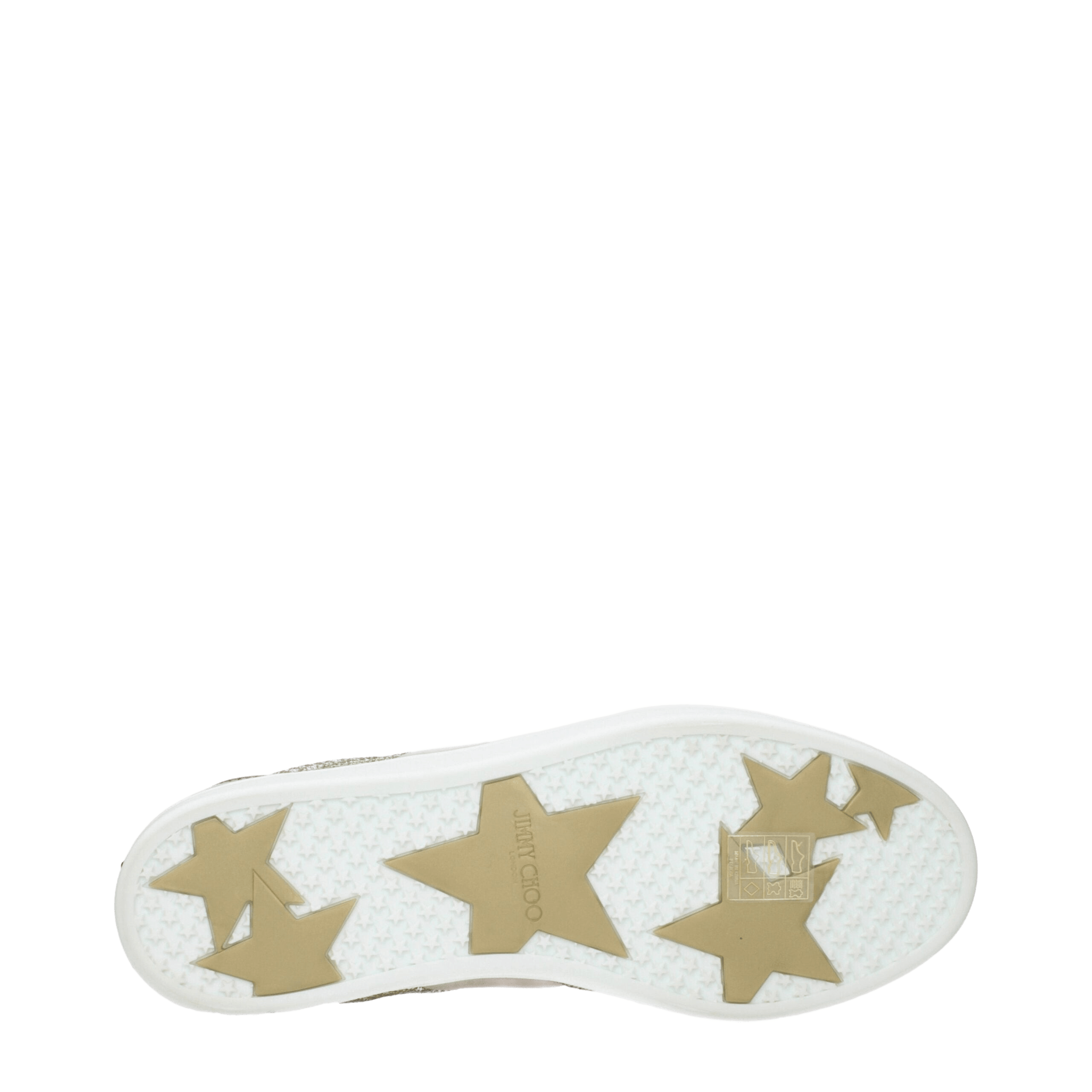Jimmy Choo Gold Leather Sneakers