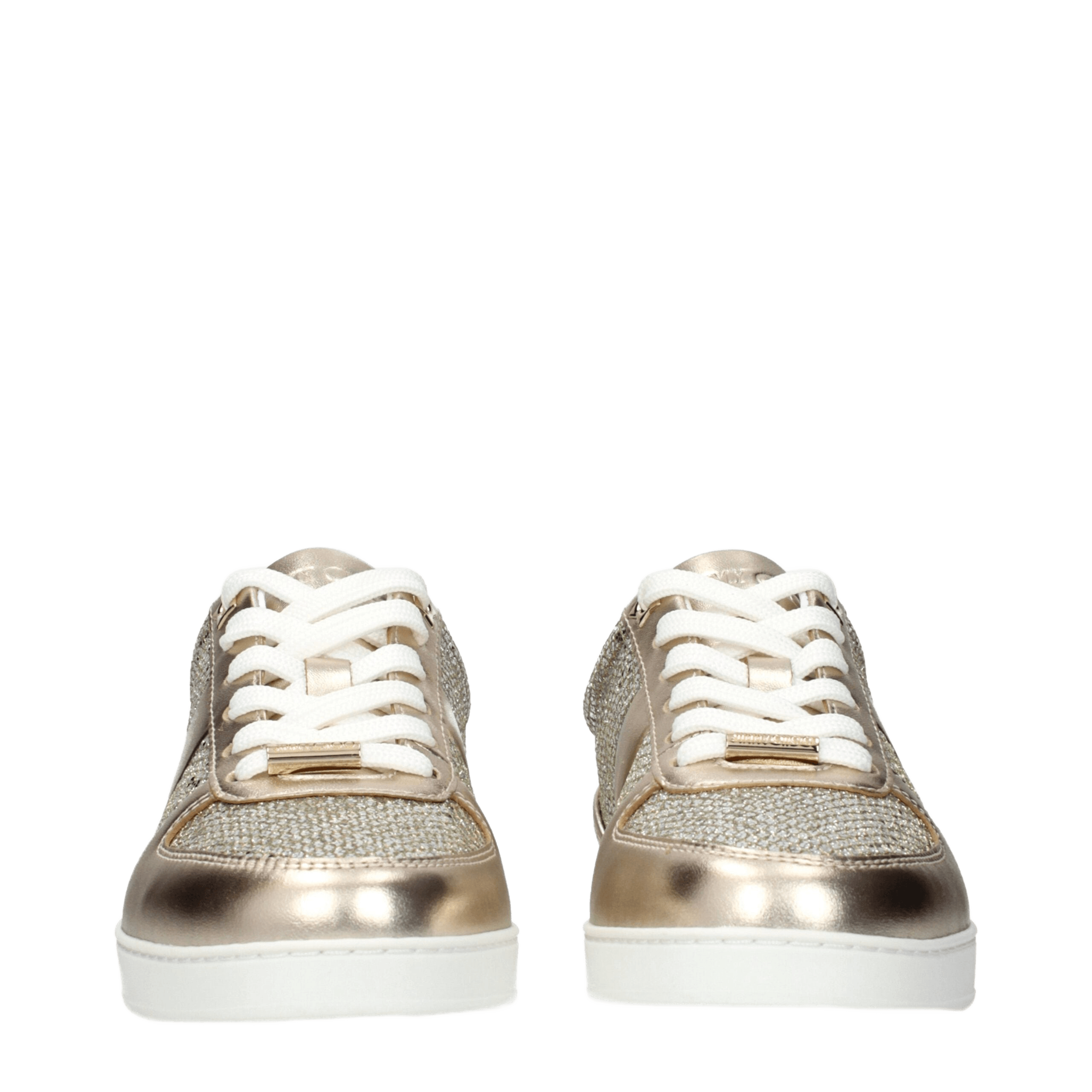 Jimmy Choo Gold Leather Sneakers