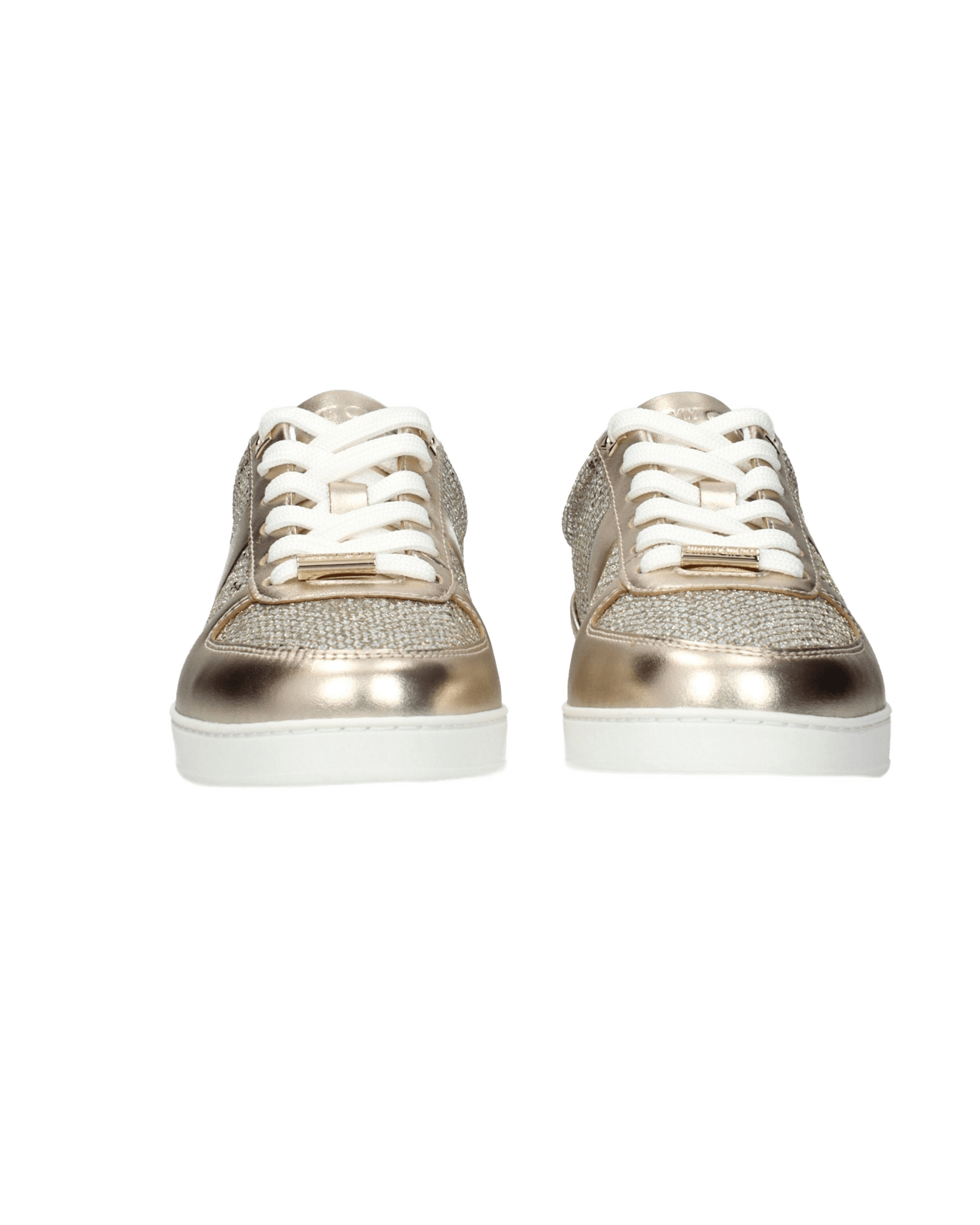 Jimmy Choo Gold Leather Sneakers Glam Steals