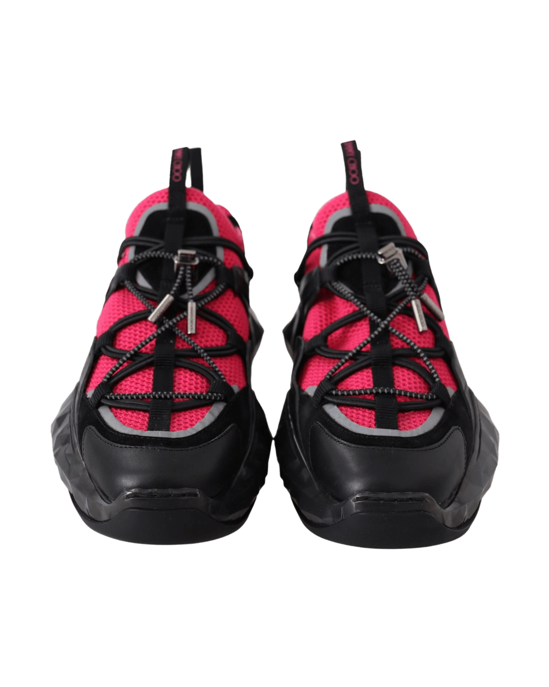 Jimmy Choo Leather Electric Elegance Mesh Sneakers Glam Steals