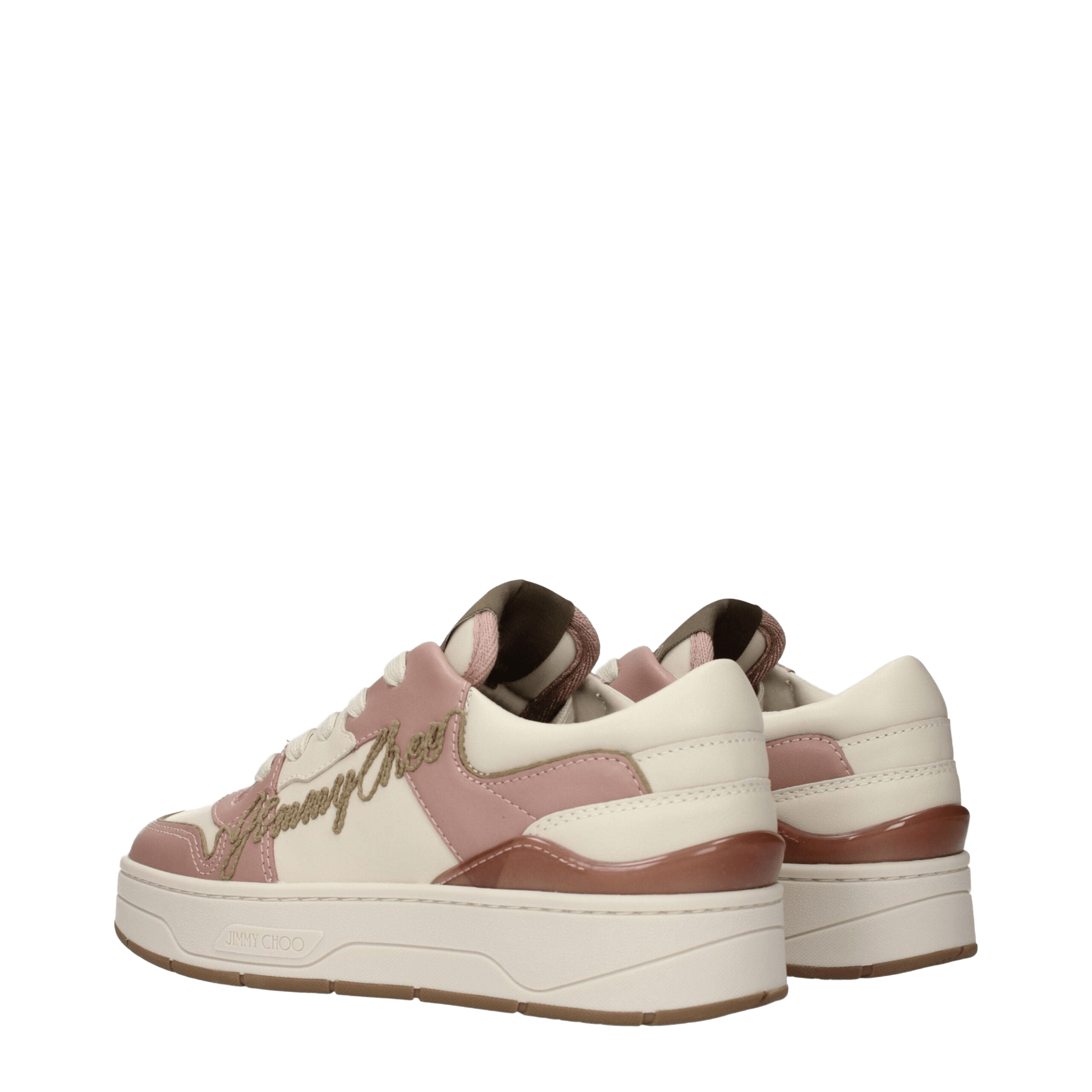 Jimmy Choo Pink Leather Low Top