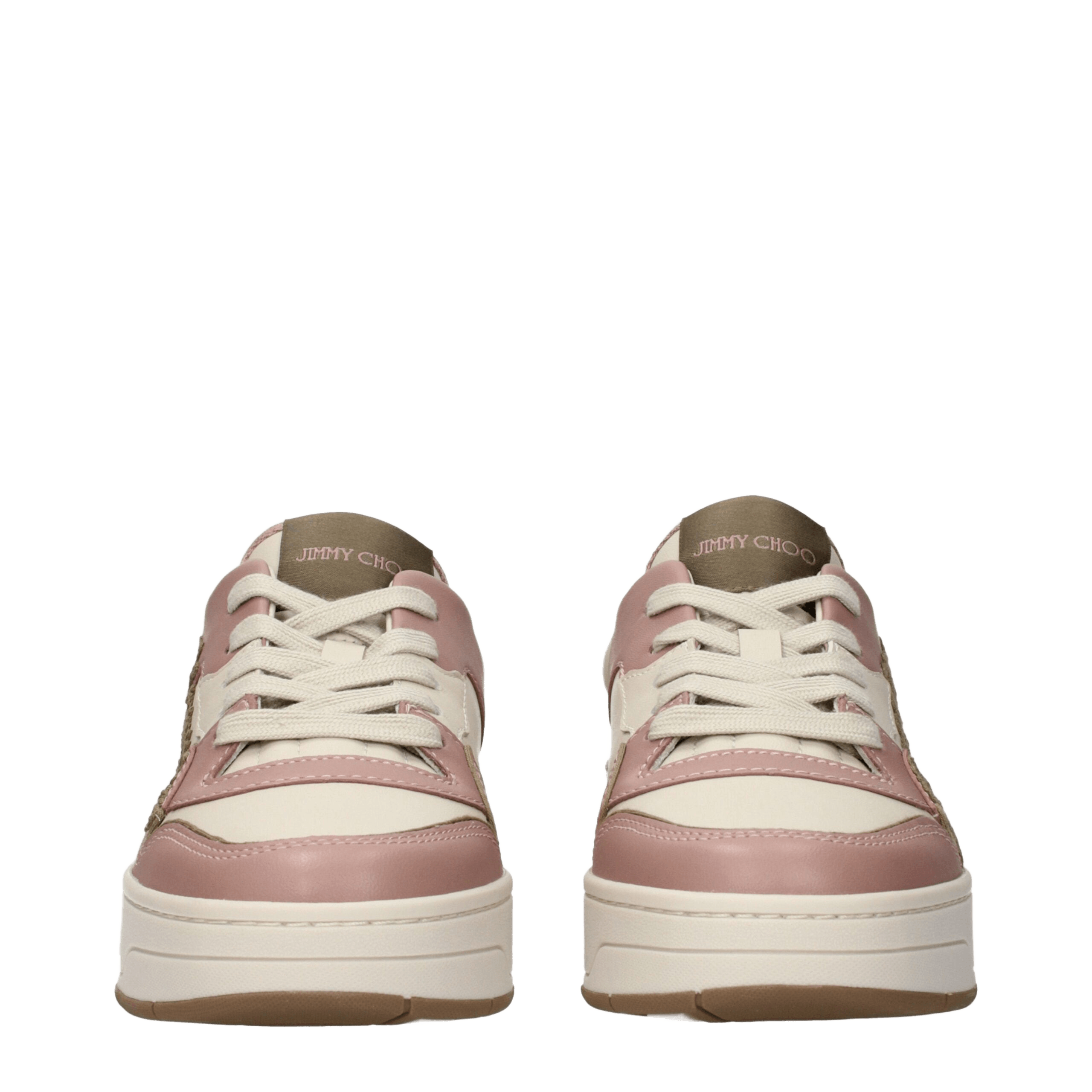 Jimmy Choo Pink Leather Low Top