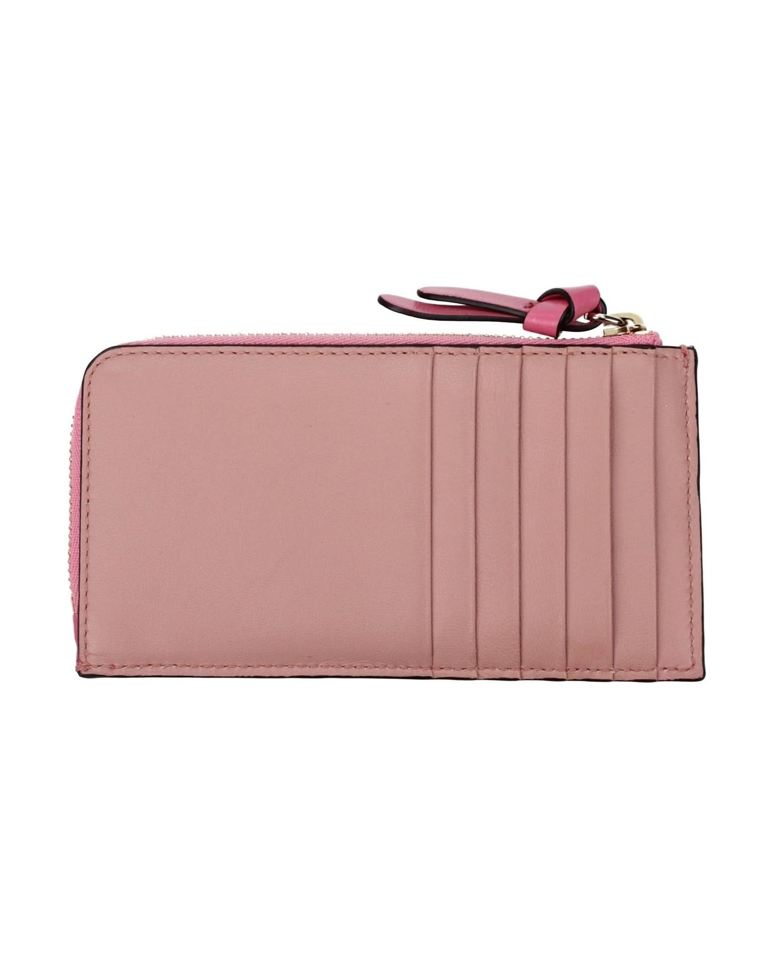 Jimmy Choo Pink Leather Wallet
