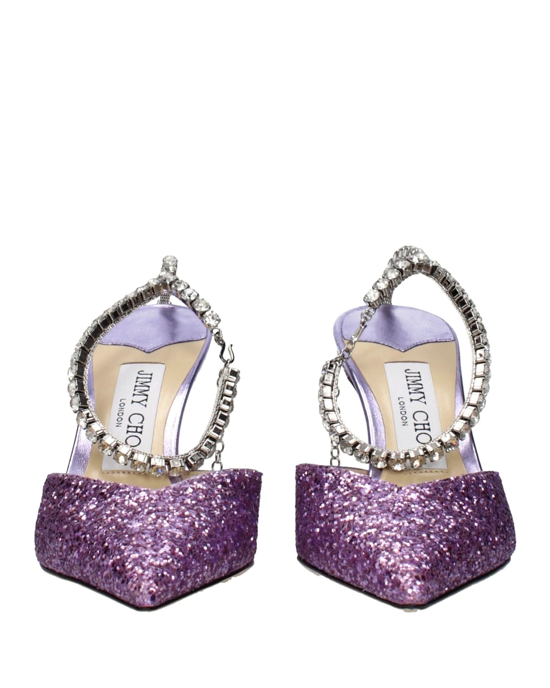 Jimmy Choo Purple Plastic Stiletto Heel Glam Steals