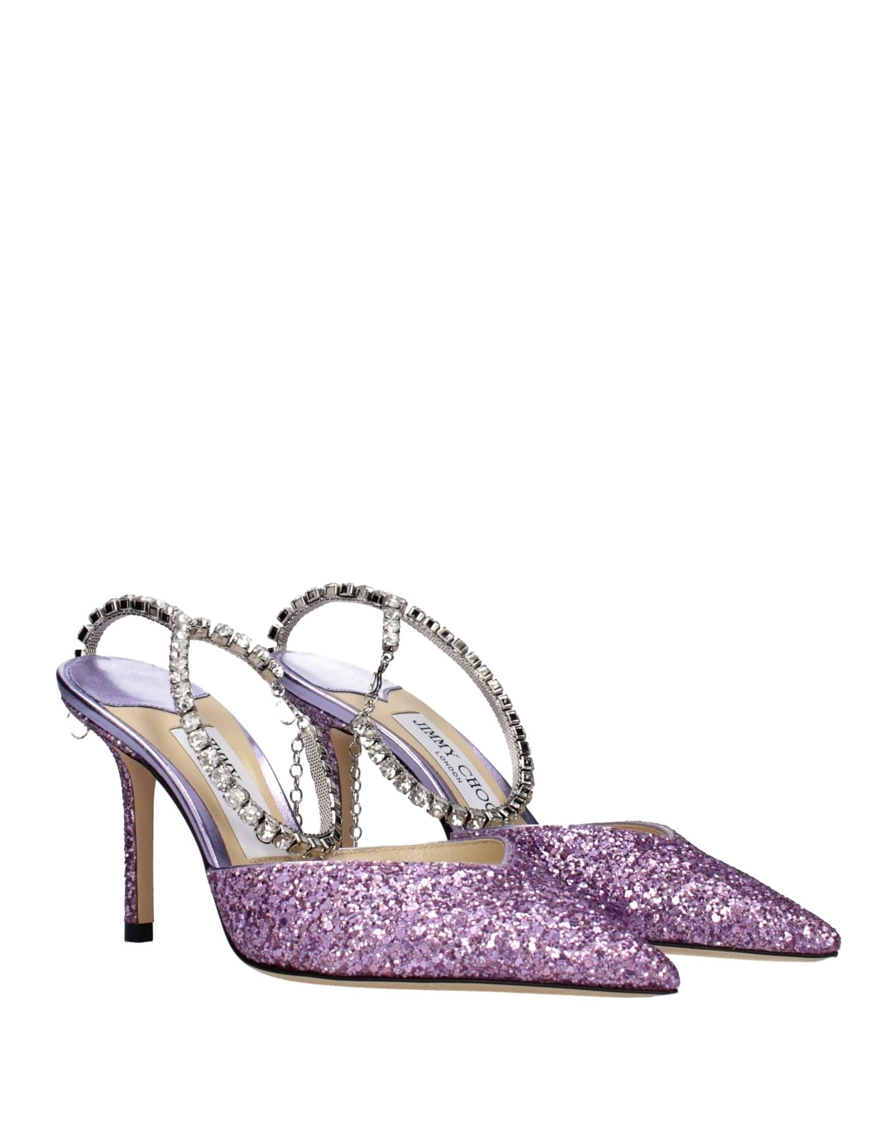 Jimmy Choo Purple Plastic Stiletto Heel Glam Steals