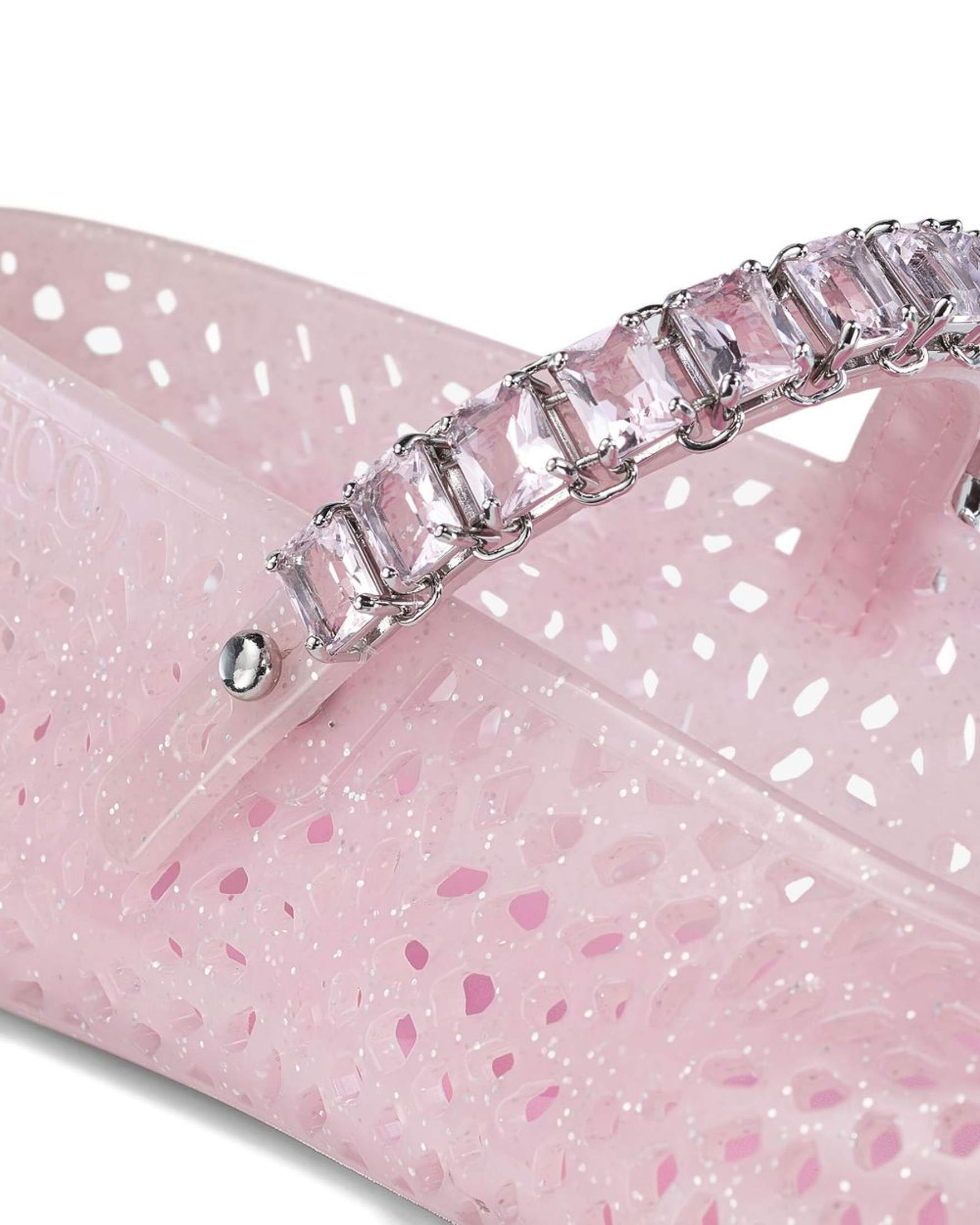 Jimmy Choo The Jelly Ballerina Flats with Crystal Embellishment Glam Steals