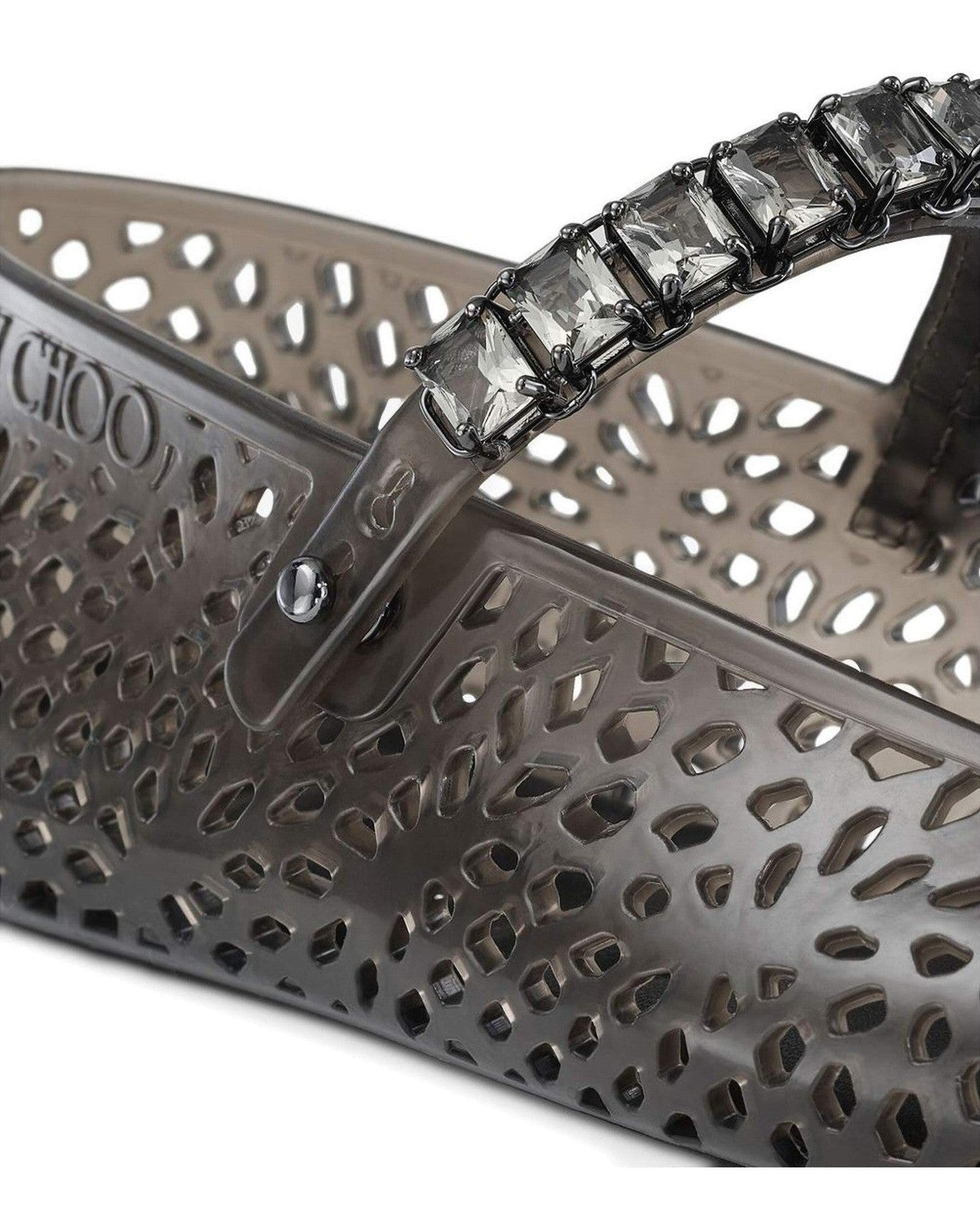 Jimmy Choo The Jelly Ballerina Flats with Crystal Embellishment Glam Steals