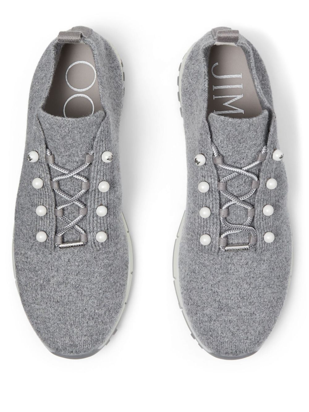 Jimmy Choo Veles Cashmere Knit Trainers Glam Steals