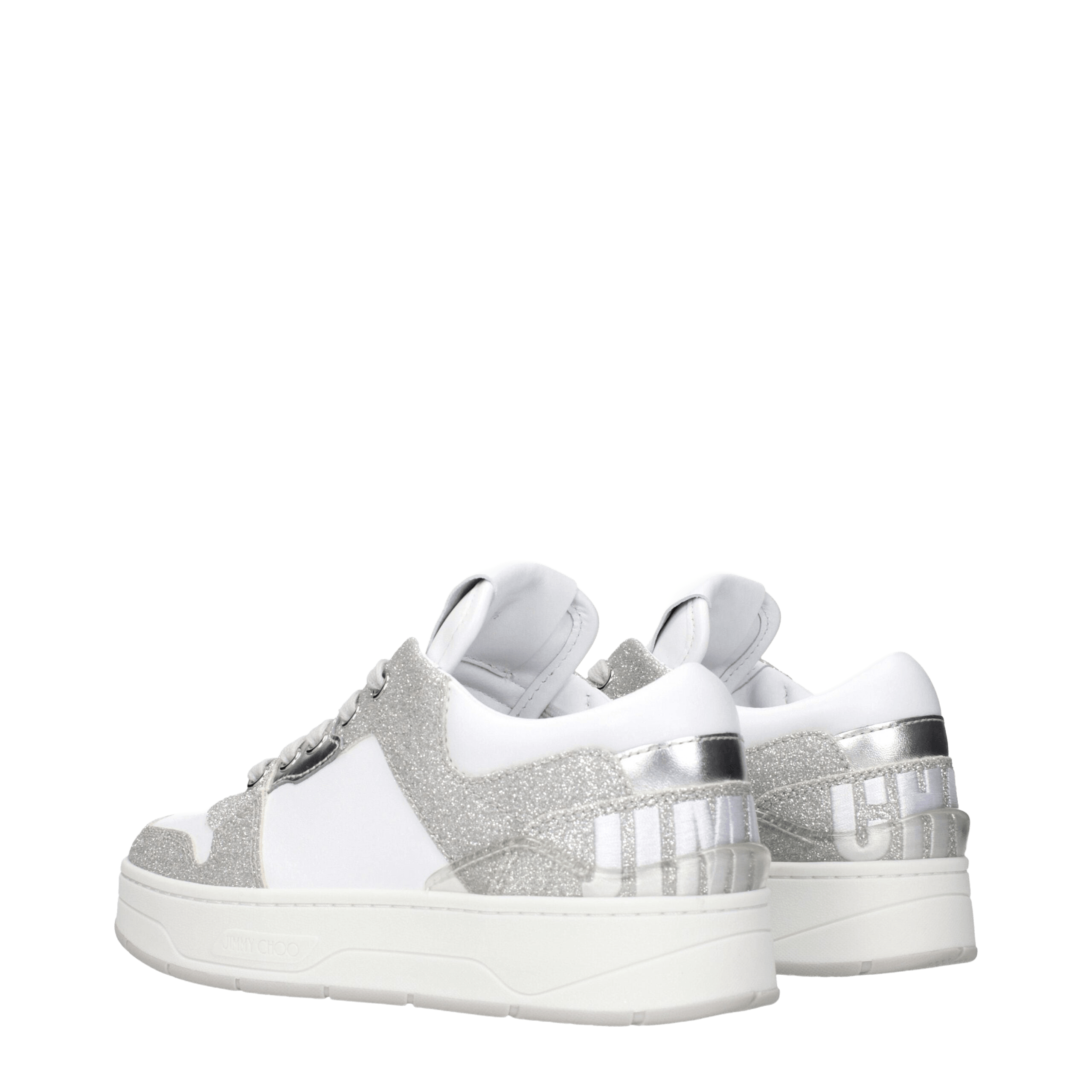 Jimmy Choo White Leather Low Top