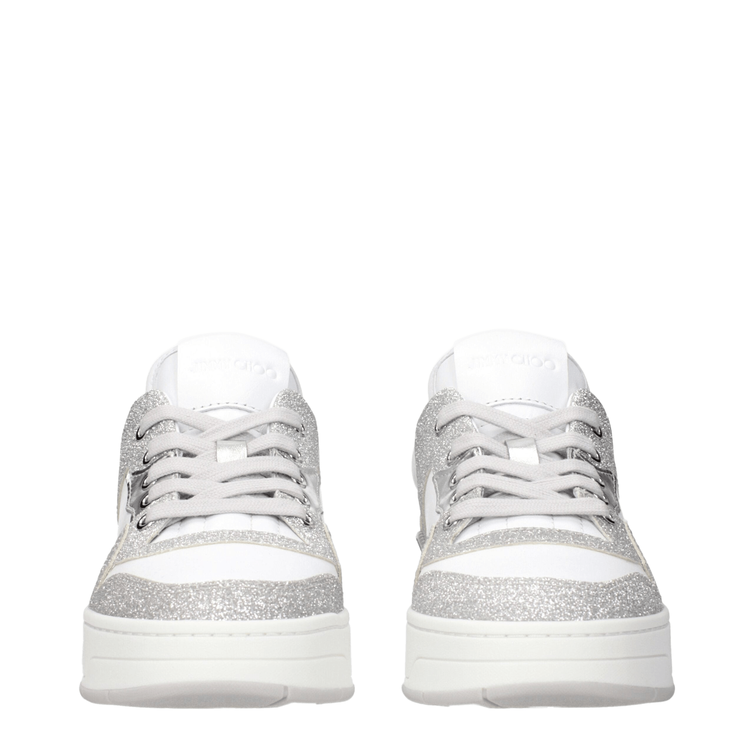 Jimmy Choo White Leather Low Top