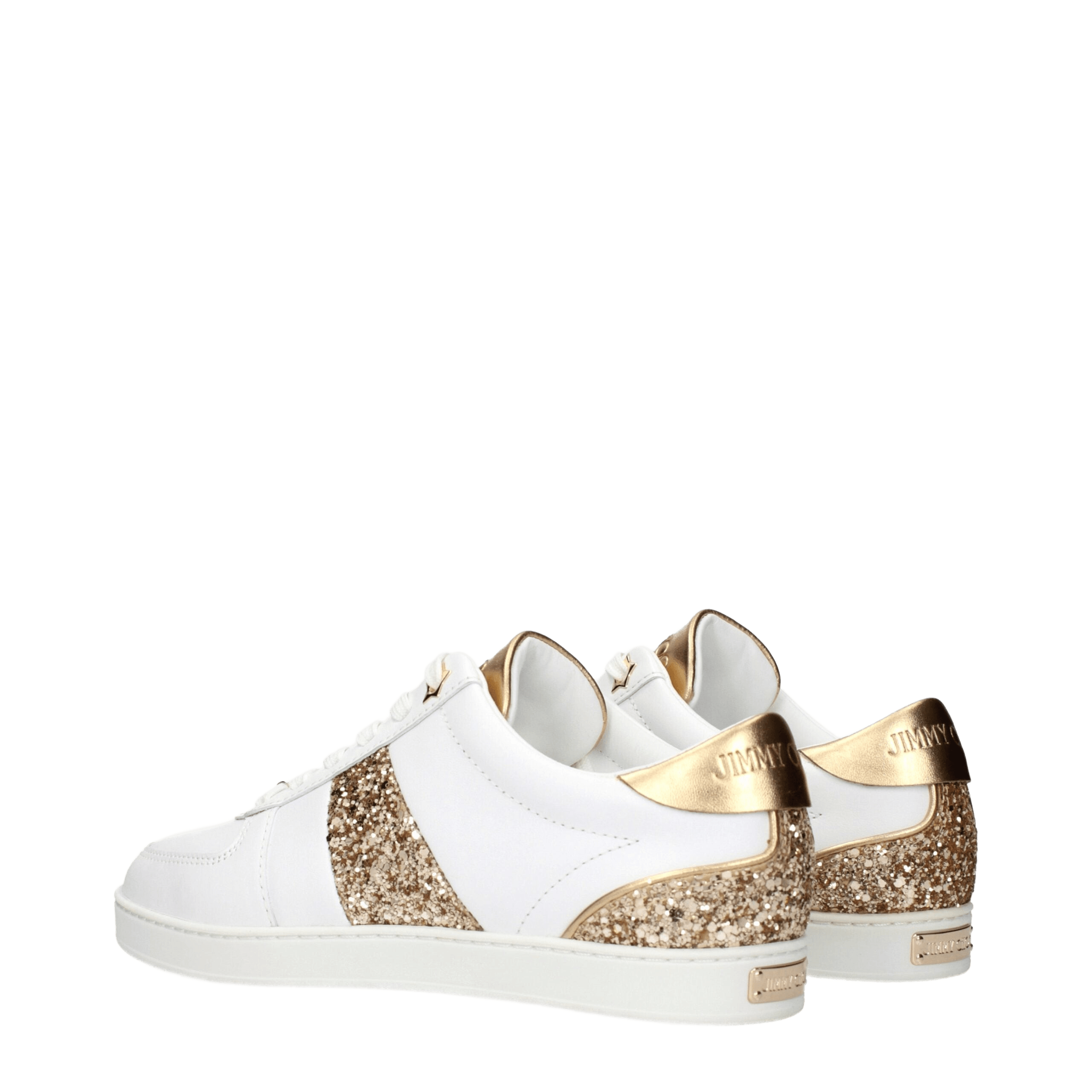 Jimmy Choo White Leather Low Top