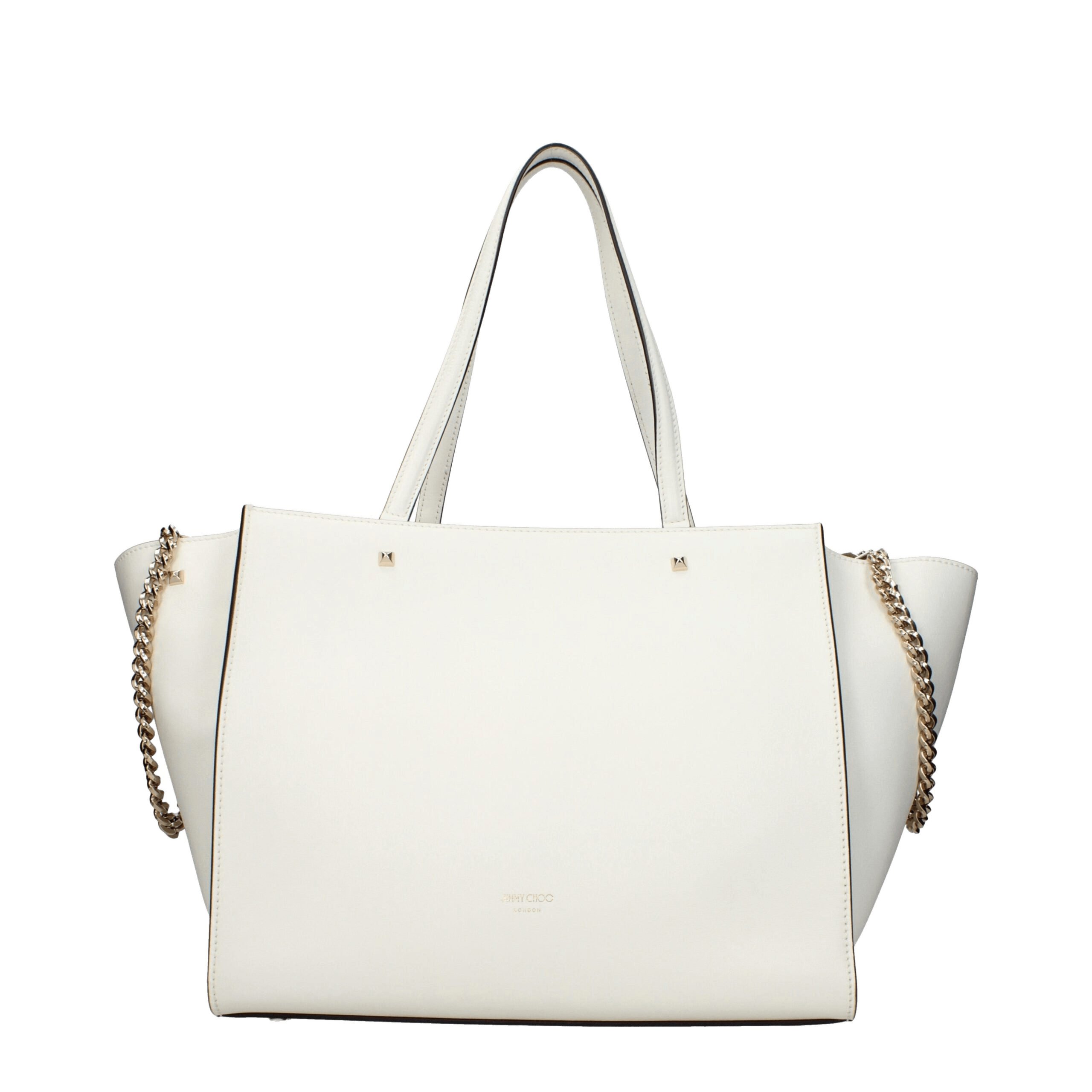 Jimmy Choo White Leather Shoulder Bags Glam Steals