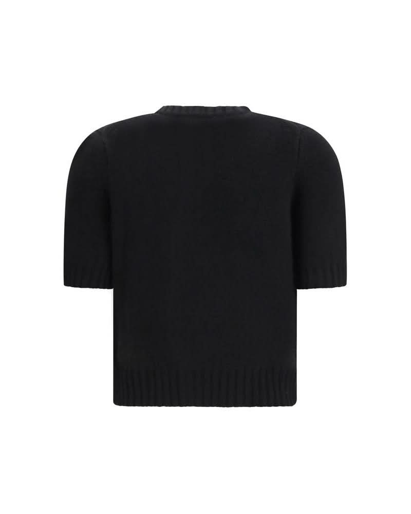 Khaite Black Cashmere Cardigan