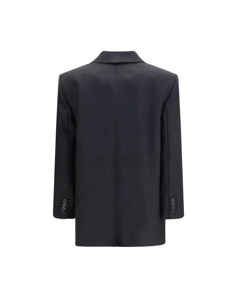 Khaite Black Wool Oves Aries Full Length Jacket Glam Steals