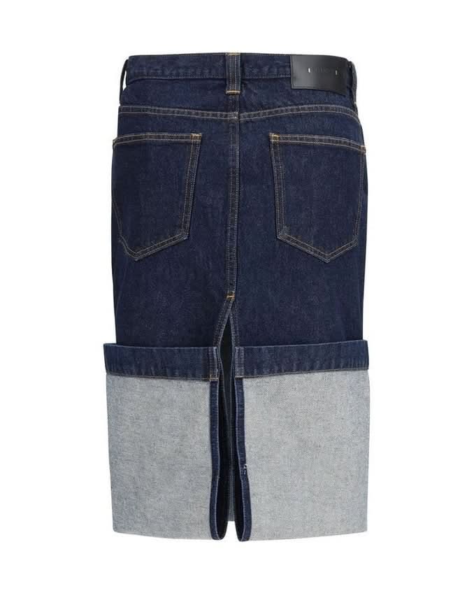 Khaite Blue Denim Skirt