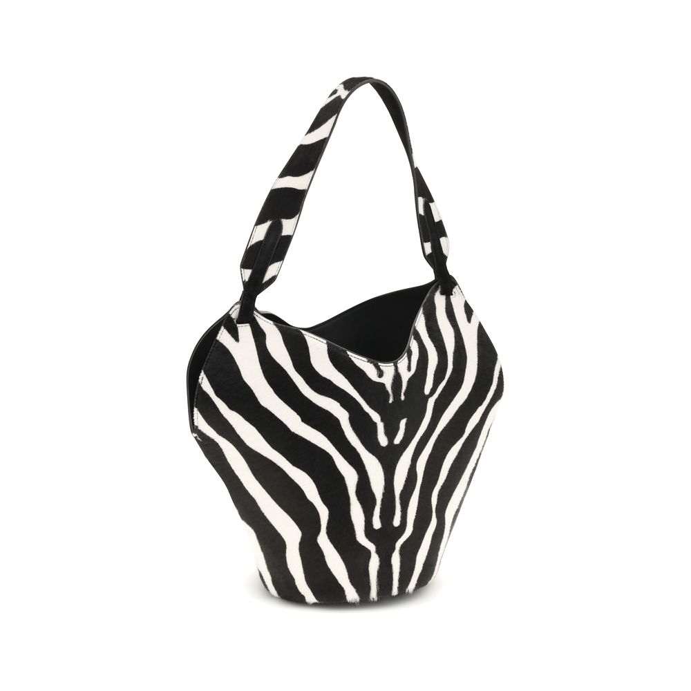 Khaite Calf Leather Bos Taurus Shoulder Bag Glam Steals