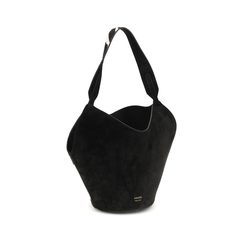 Khaite Calf Leather Bos Taurus Shoulder Bag Glam Steals