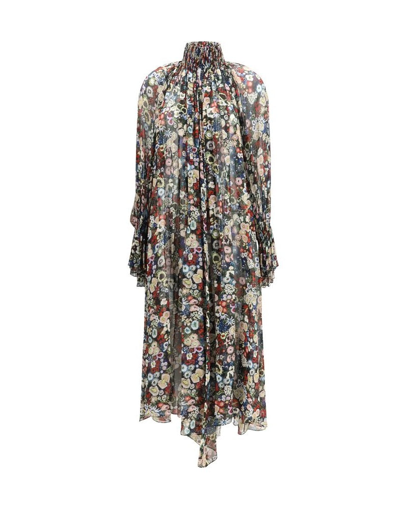 Khaite Multicolor Silk Casual Dress Glam Steals