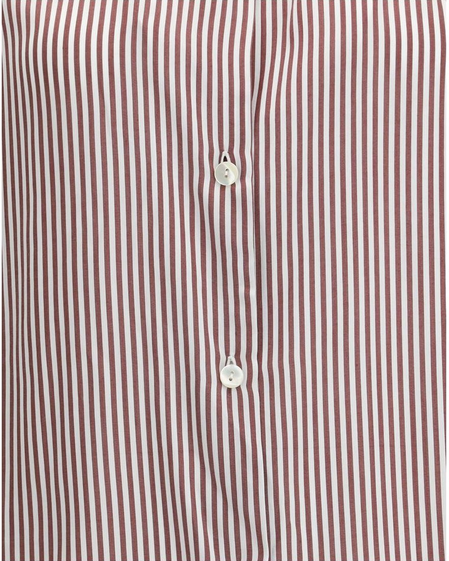 Kristina Ti Bordeaux Viscose Pattern Shirt Glam Steals