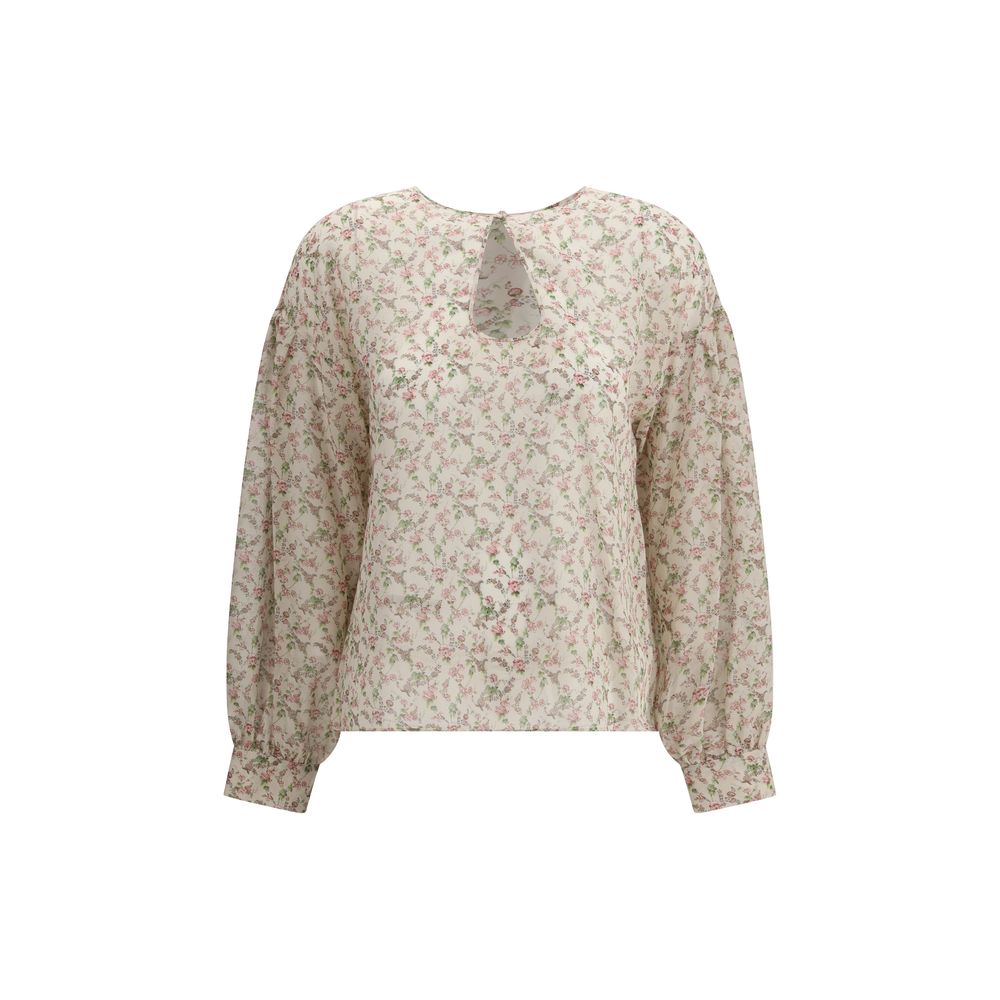 Kristina Ti Silk Floral Print Blouse Glam Steals