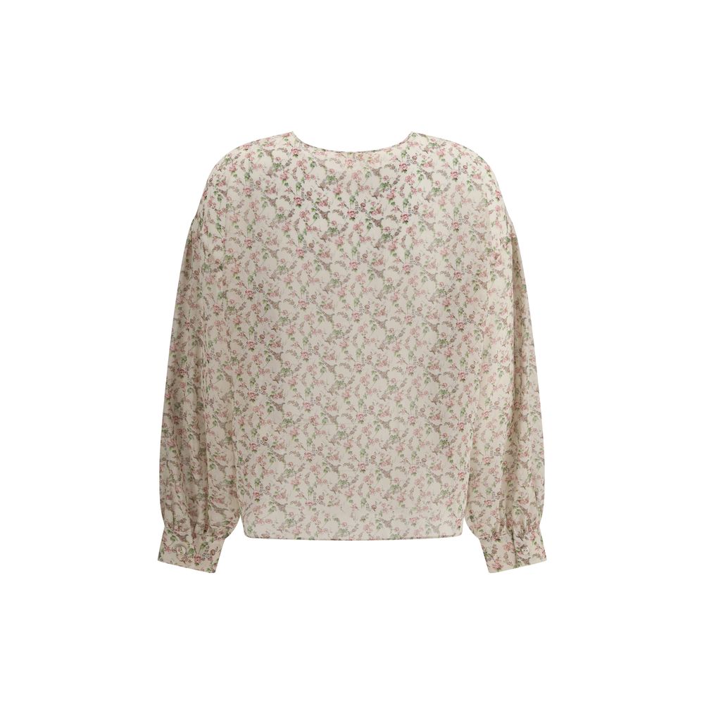 Kristina Ti Silk Floral Print Blouse Glam Steals