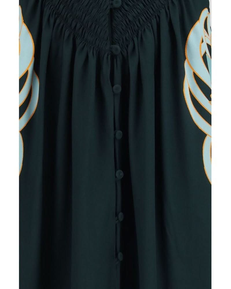 La Double J Blue Silk Casual Dress Glam Steals