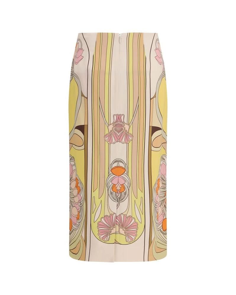La Double J Multicolor Viscose Long Skirt Glam Steals