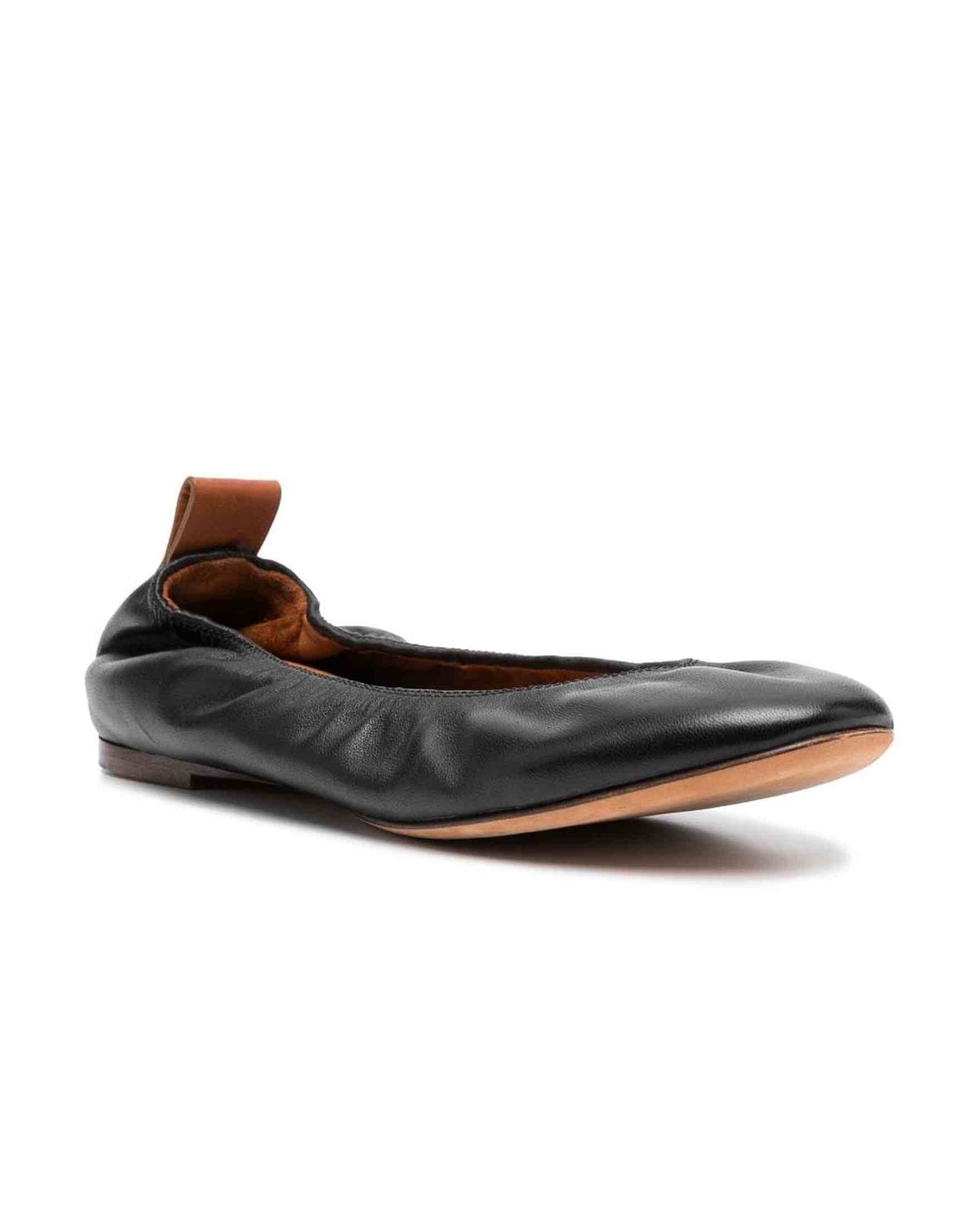 Lanvin Black Flat Shoes Glam Steals