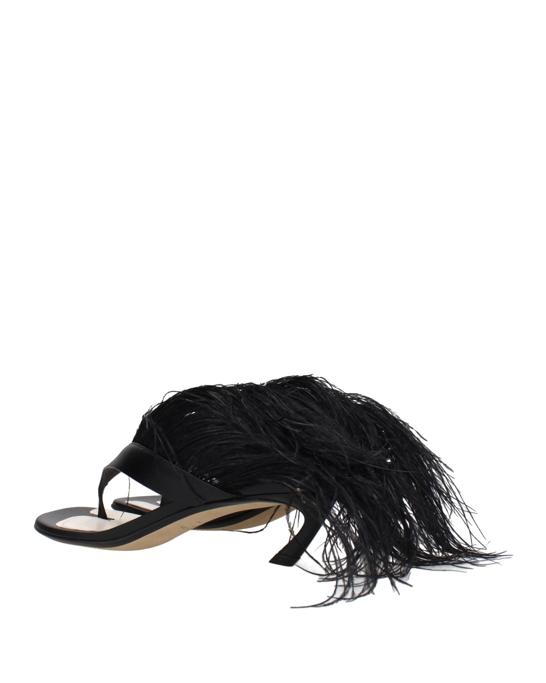 Lanvin Black Leather Flip Flop Sandals Glam Steals