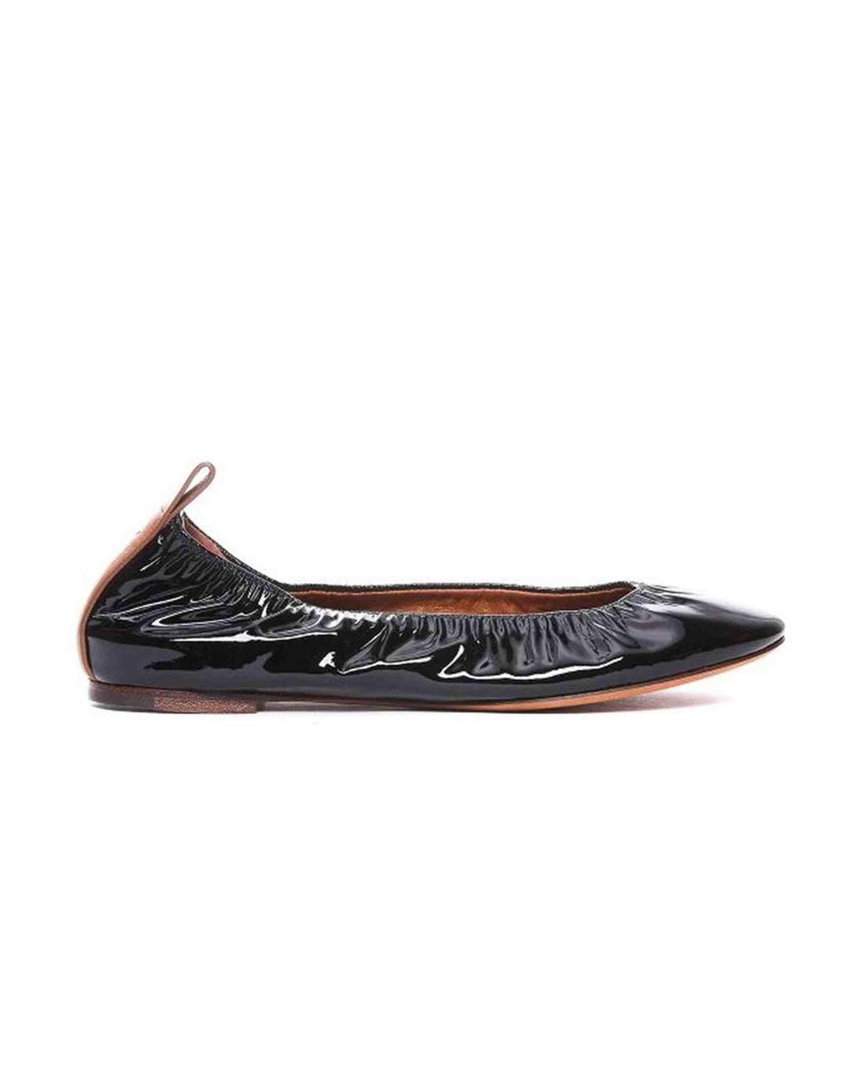 Lanvin Leather Ballerina Flats Glam Steals