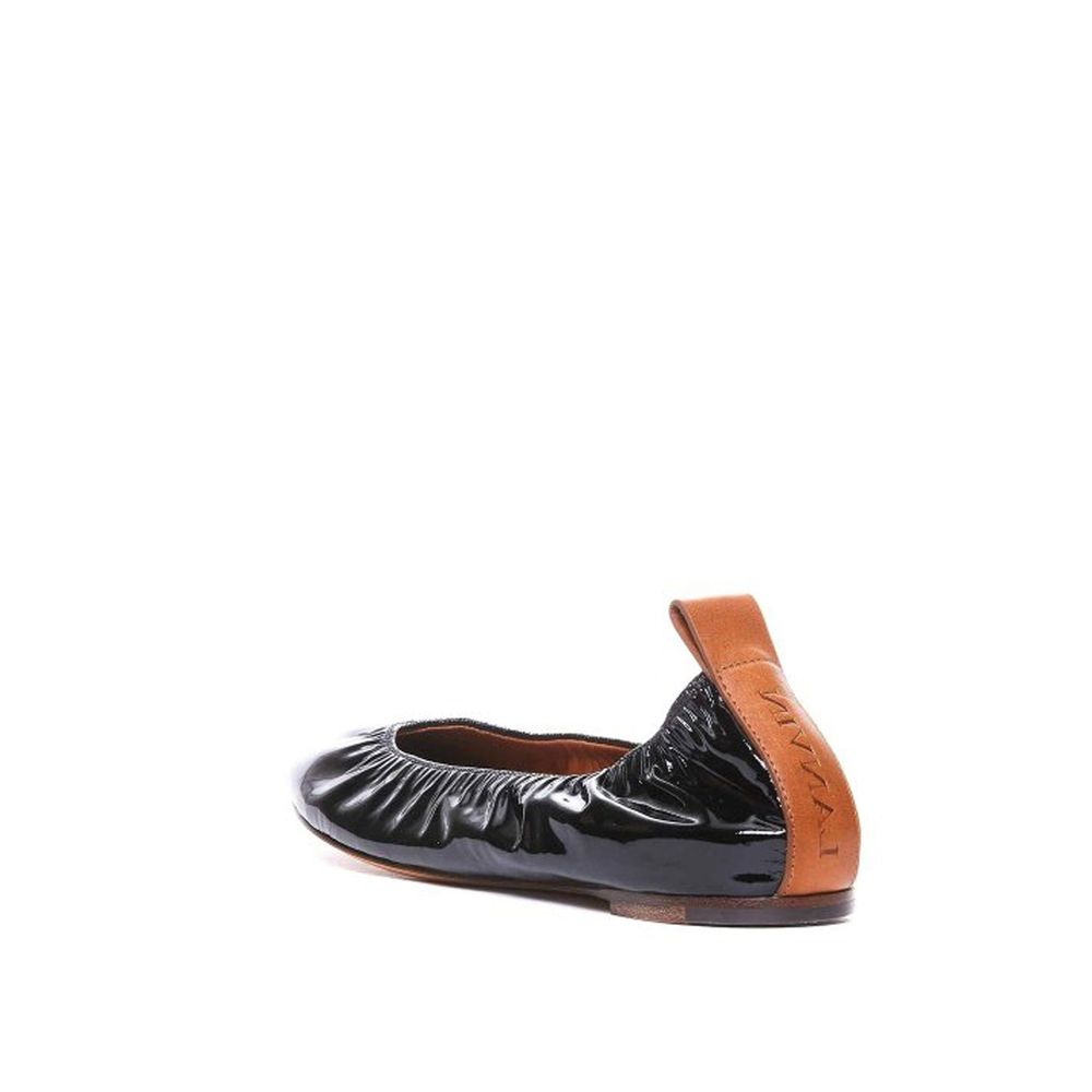 Lanvin Leather Ballerina Flats Glam Steals