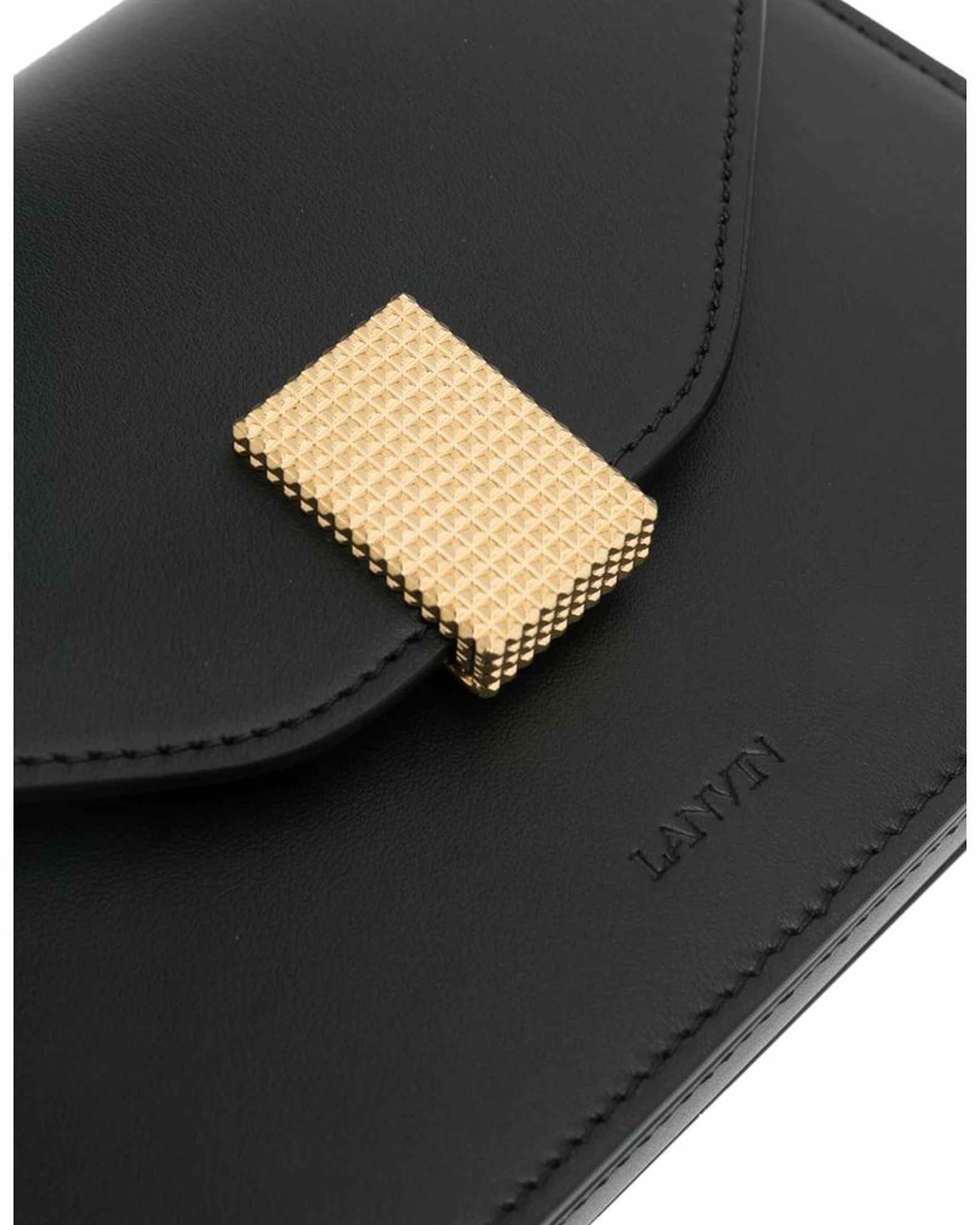 Lanvin Leather Black Handbag Glam Steals